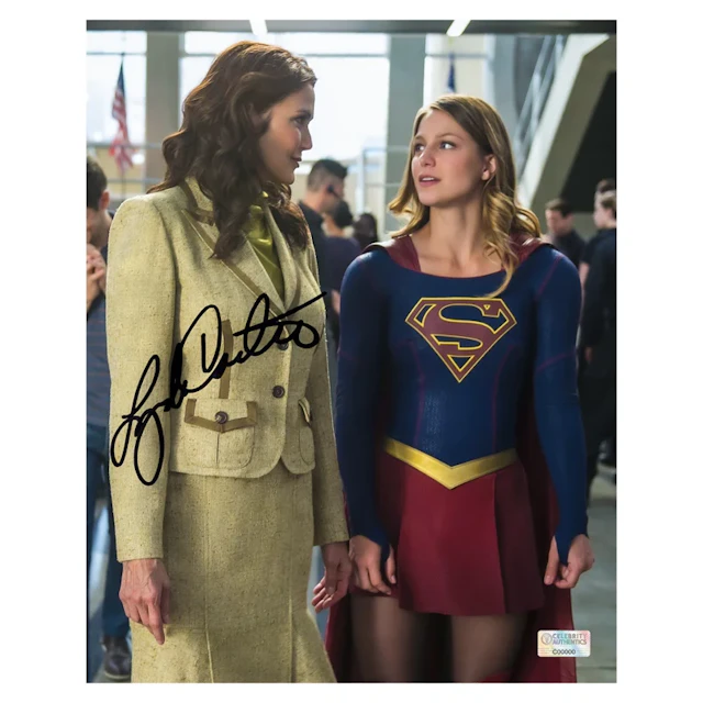 Lynda Carter Autographed 2015 Supergirl President Marsdin with Melissa