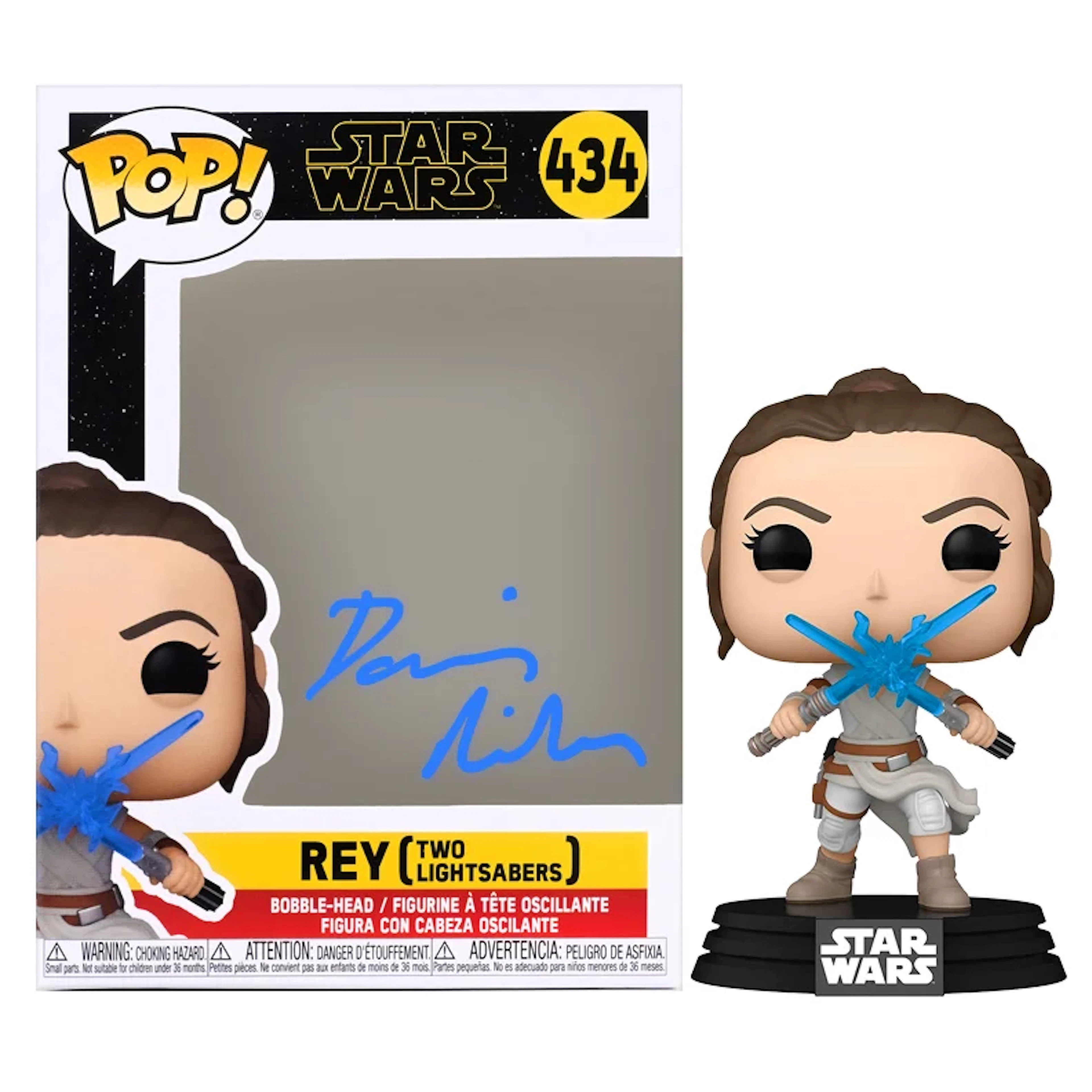 Daisy Ridley Autographed Star Wars: The Rise of Skywalker Rey Two
