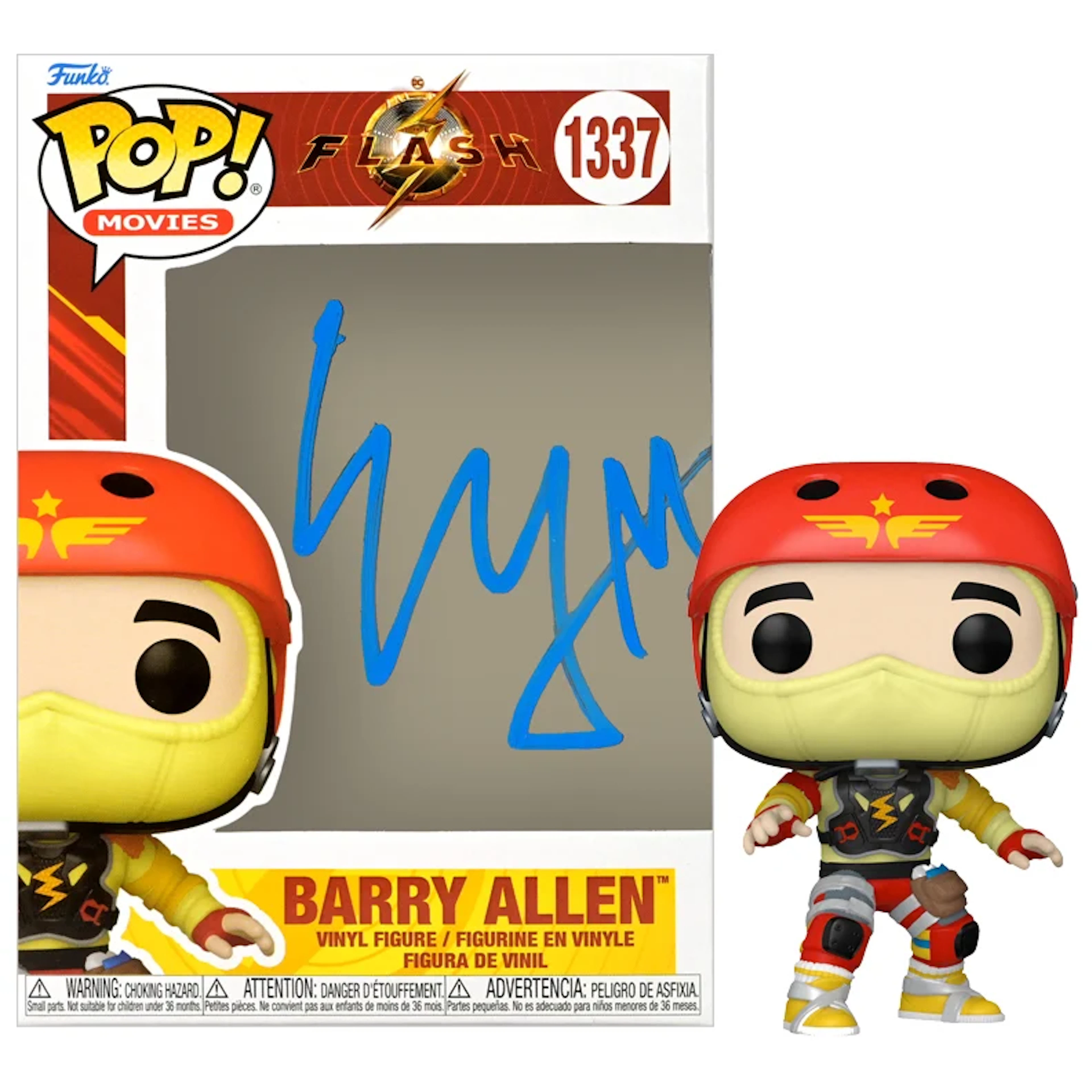 Ezra Miller Autographed The Flash Barry Allen Homemade Suit #1337