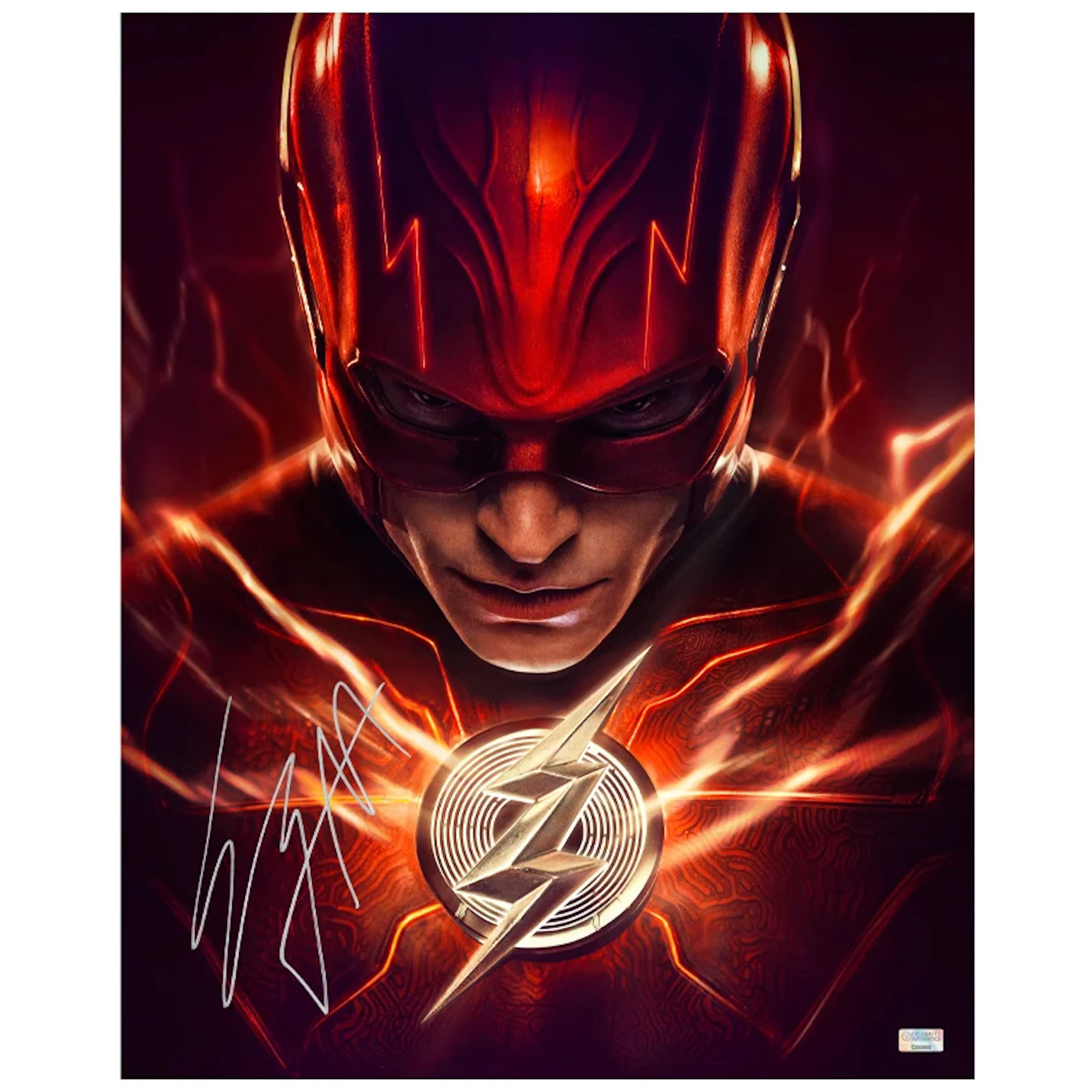 Ezra Miller Autographed 2023 The Flash Sultan of Speed 16x20 Photo