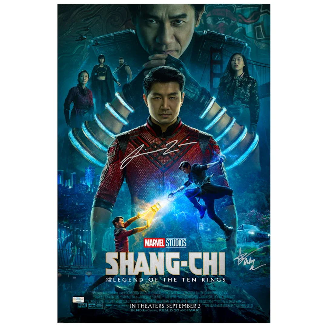 Simu Liu, Andy Le Autographed Shang-Chi and the Legend of the Ten