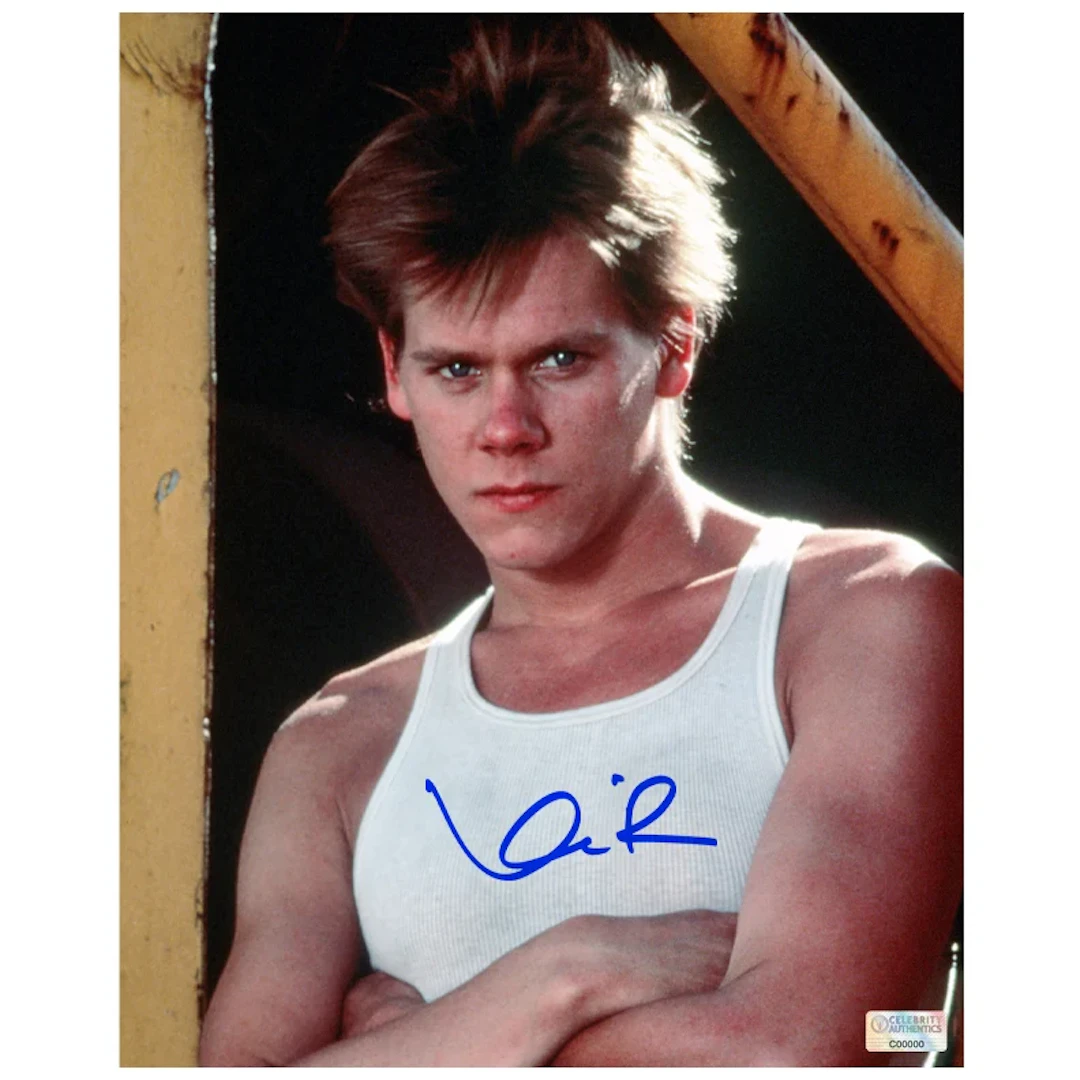 Kevin Bacon Autographed 1984 Footloose Ren 8x10 Photo