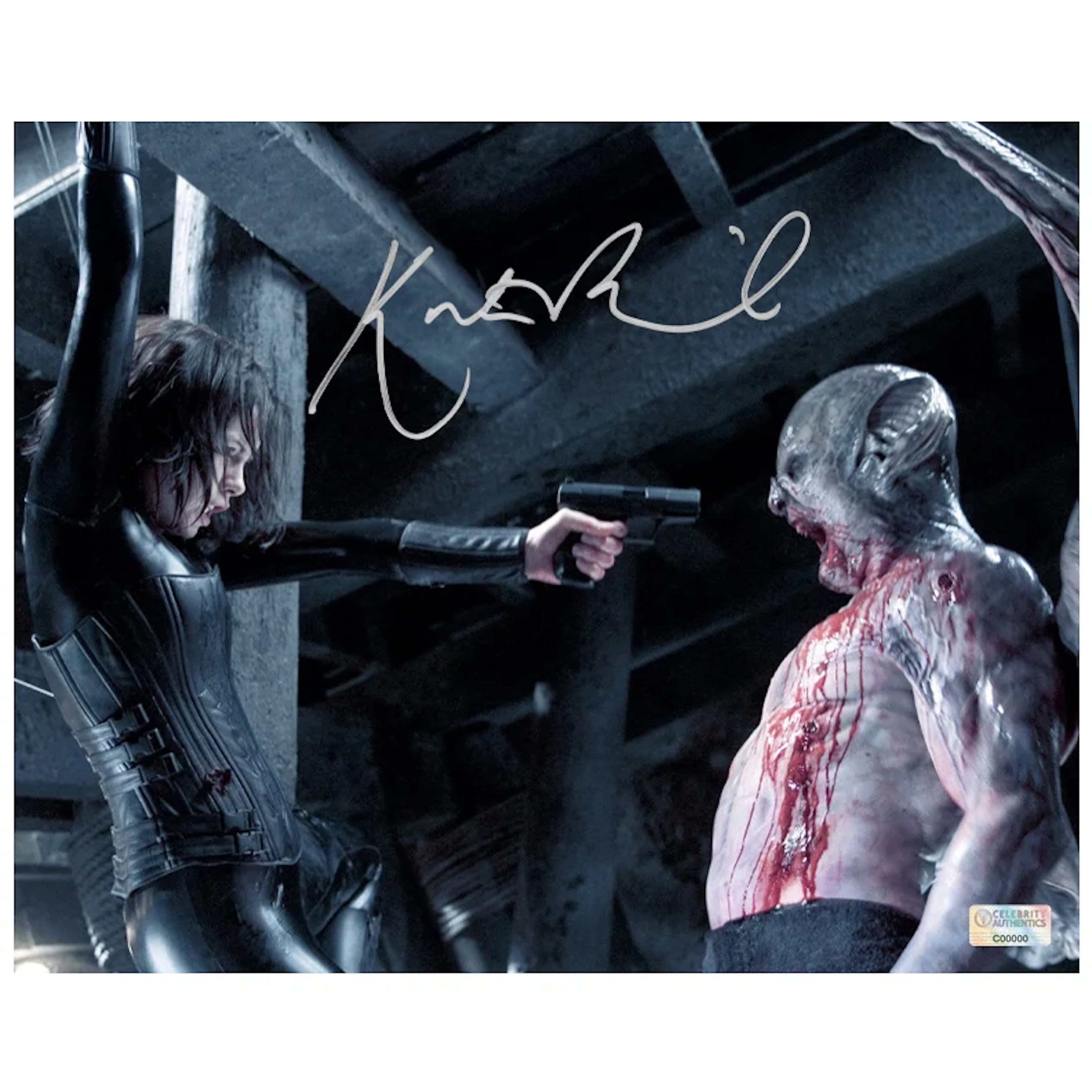 Kate Beckinsale Autographed 2006 Underworld Evolution Selene and Marcus
