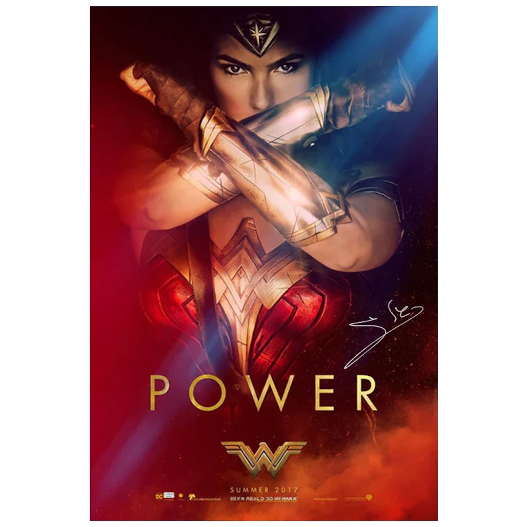Gal Gadot Autographed 2017 Wonder Woman 27x40 Original Double-Sided