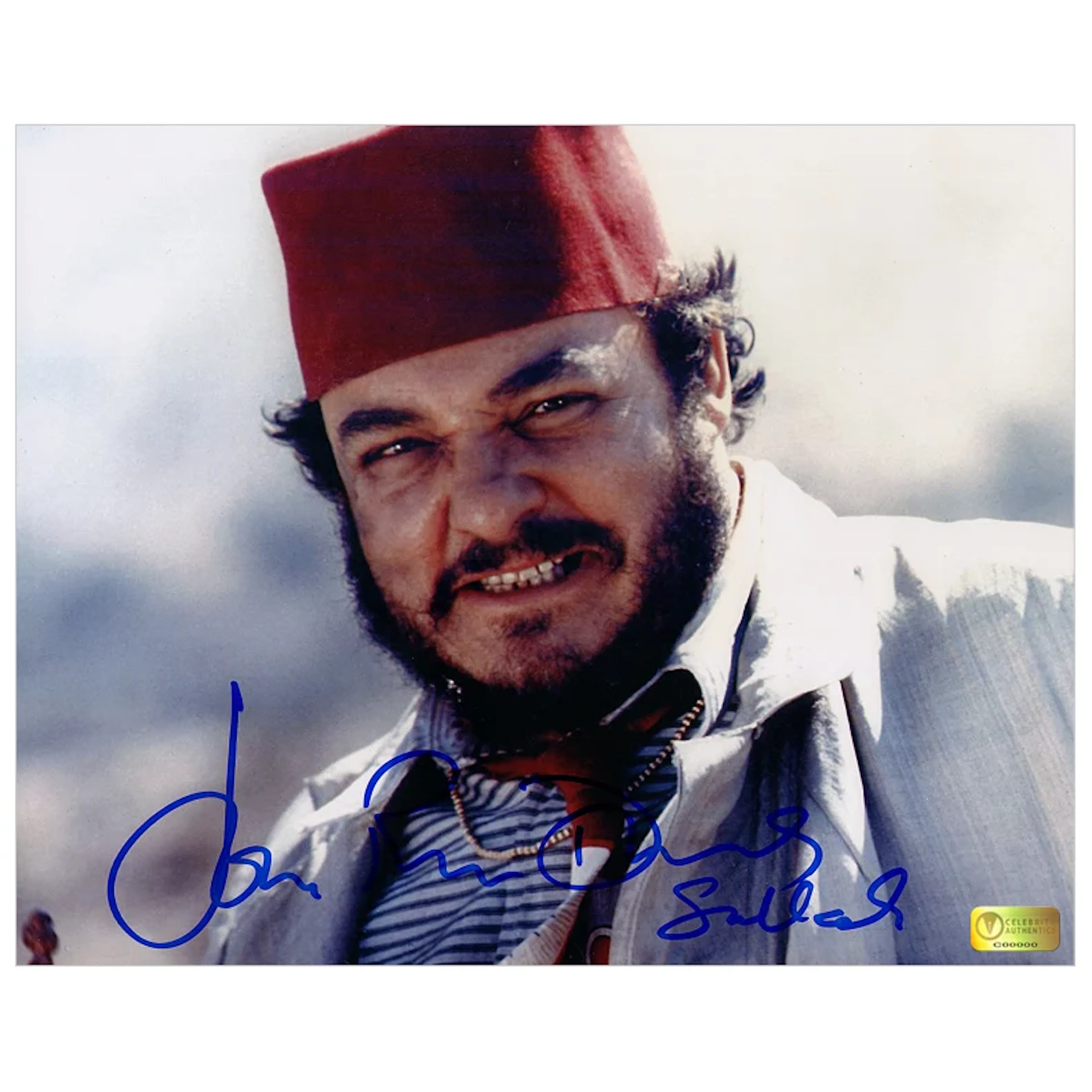 John Rhys-Davies Autographed Indiana Jones and the Last Crusade Sallah