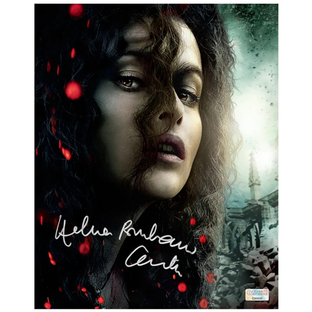 Helena Bonham Carter Autographed Harry Potter Bellatrix Lestrange