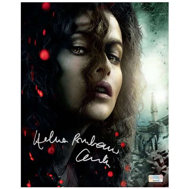 Helena Bonham Carter Autographed Harry Potter Bellatrix Lestrange