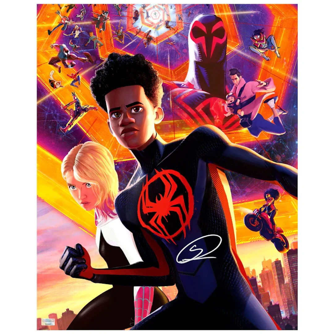 Shameik Moore Autographed Spider-Man Across The Spider-Verse Miles