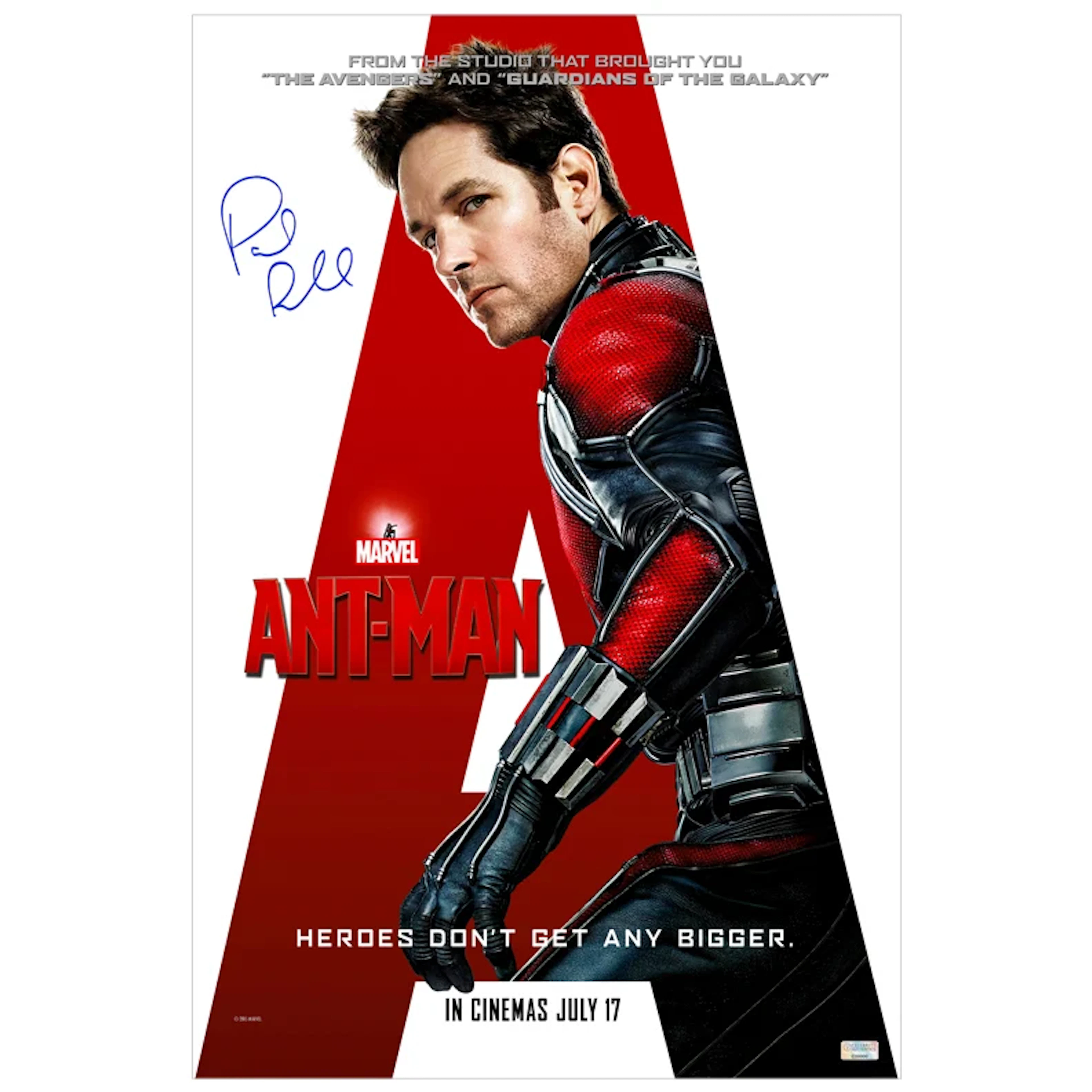 Paul Rudd Autographed Ant-Man 16×24 International Style Movie Poster