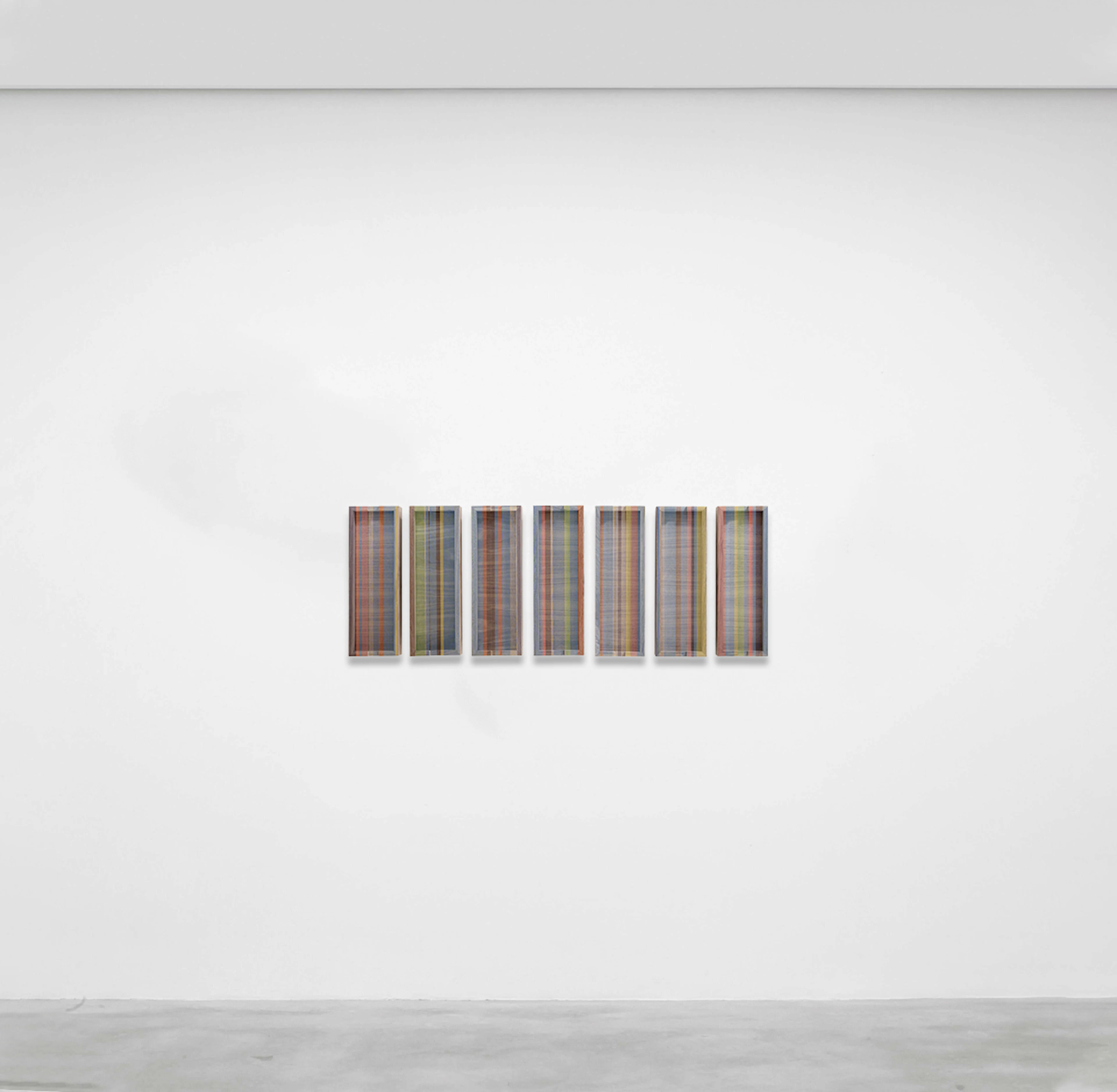 Untitled (turquoise recessed polyptych), 2026 - Brian WILLS