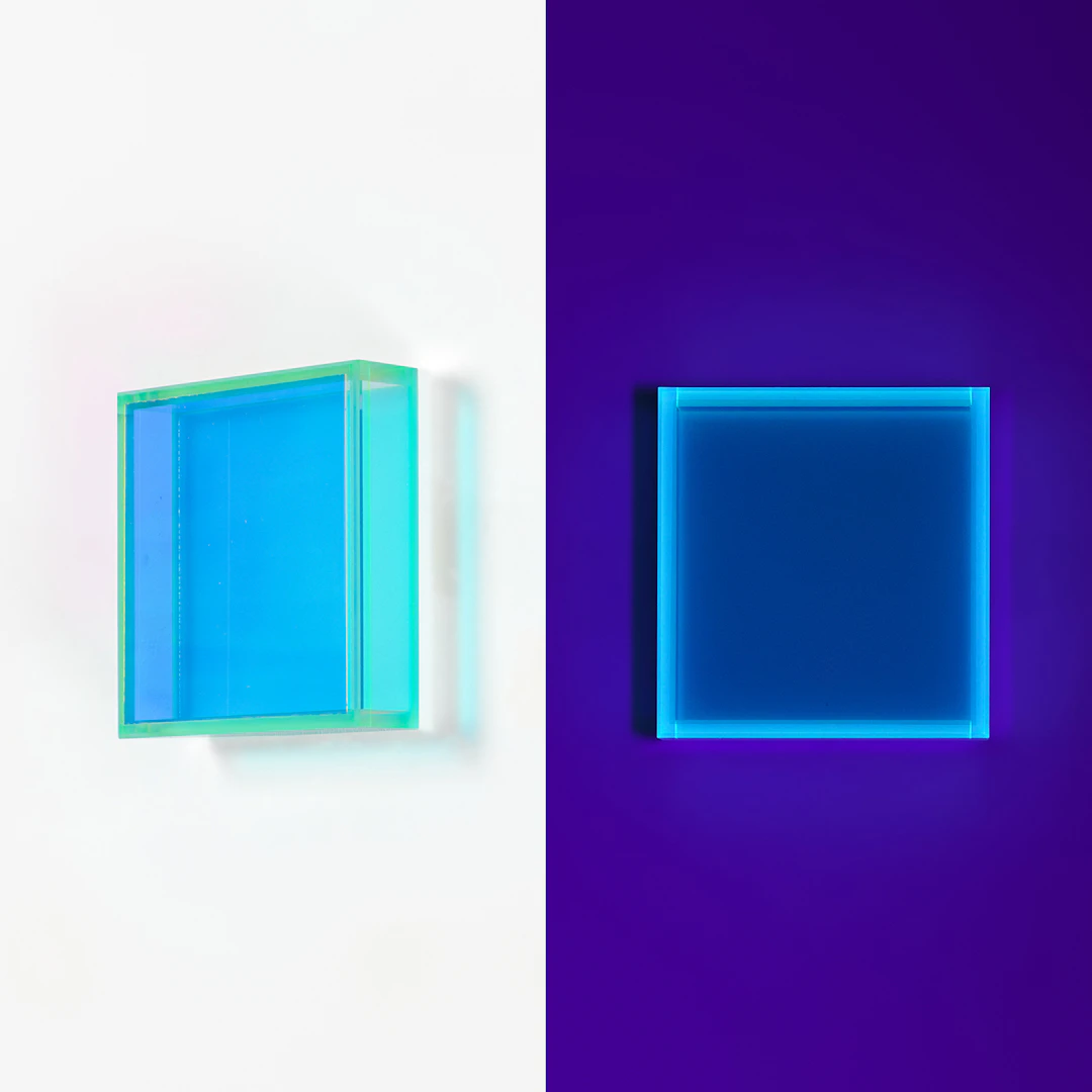 colormirror soft pink and rainbow glow blue family , 2026 - Regine SCHUMANN