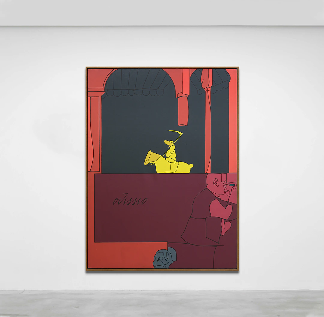 La firma del muro antico, Odisseo (per E. Puond), 1977 - Valerio ADAMI