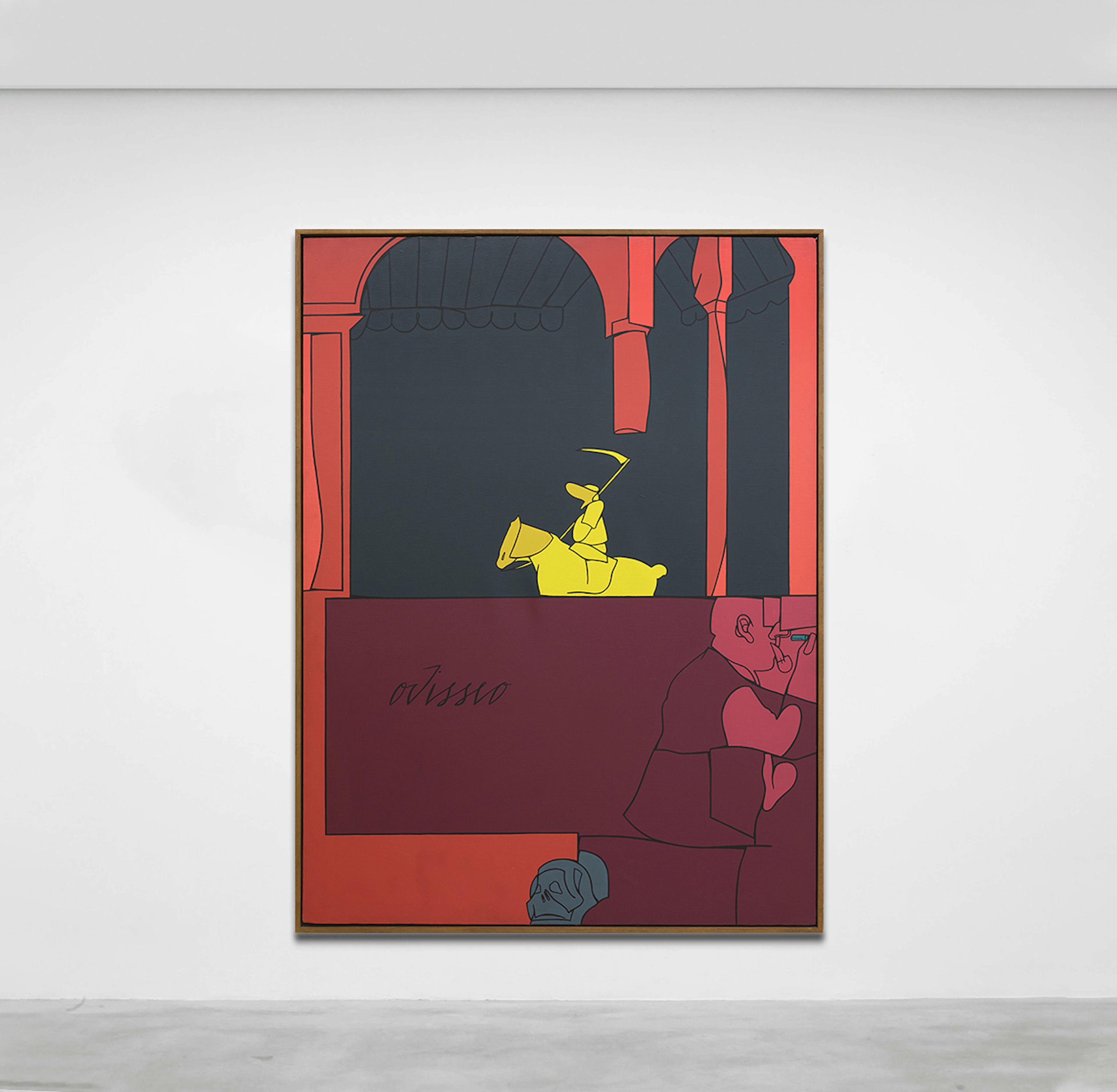 La firma del muro antico, Odisseo (per E. Puond), 1977 - Valerio ADAMI