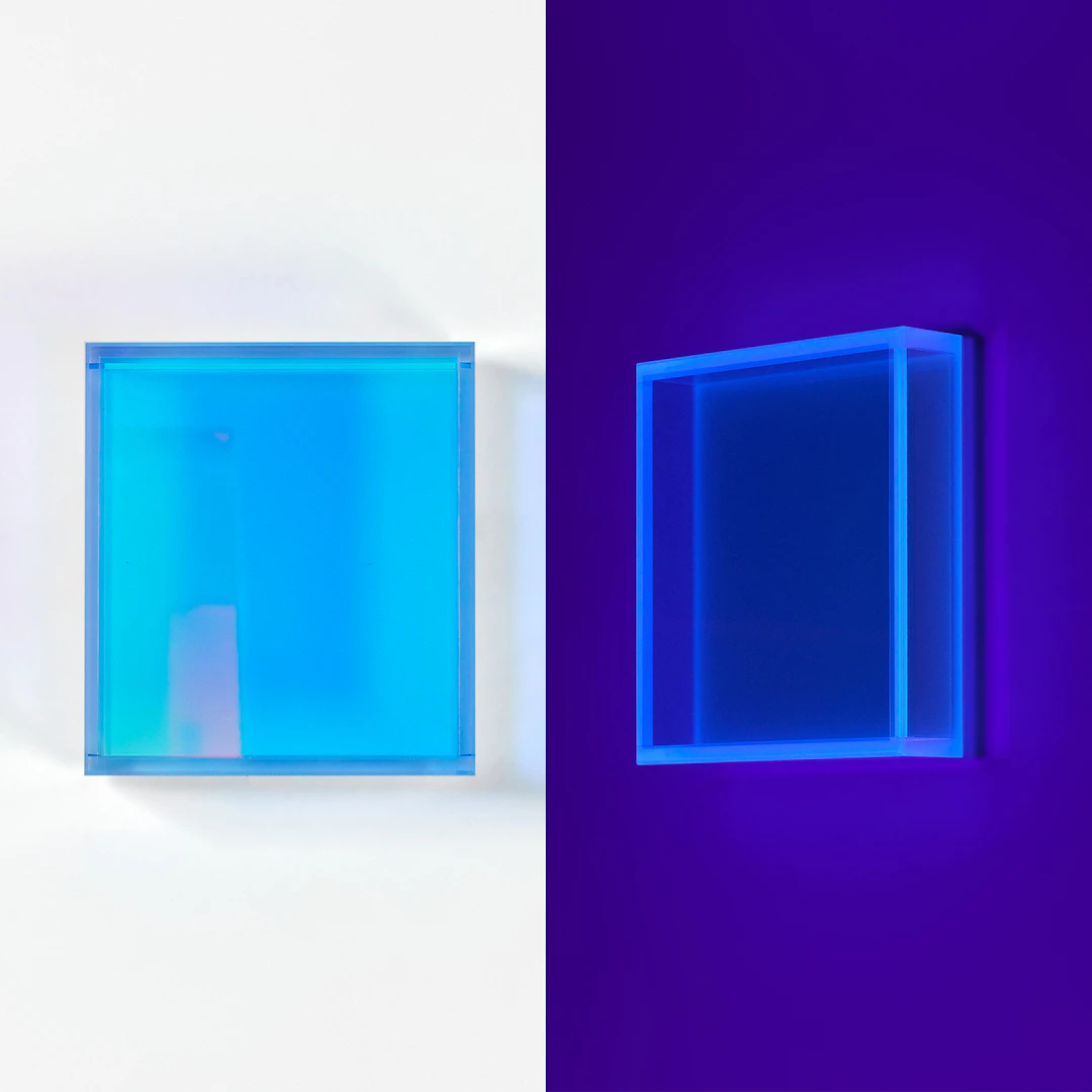 colormirror soft pink and rainbow glow blue family, 2026 - Regine SCHUMANN