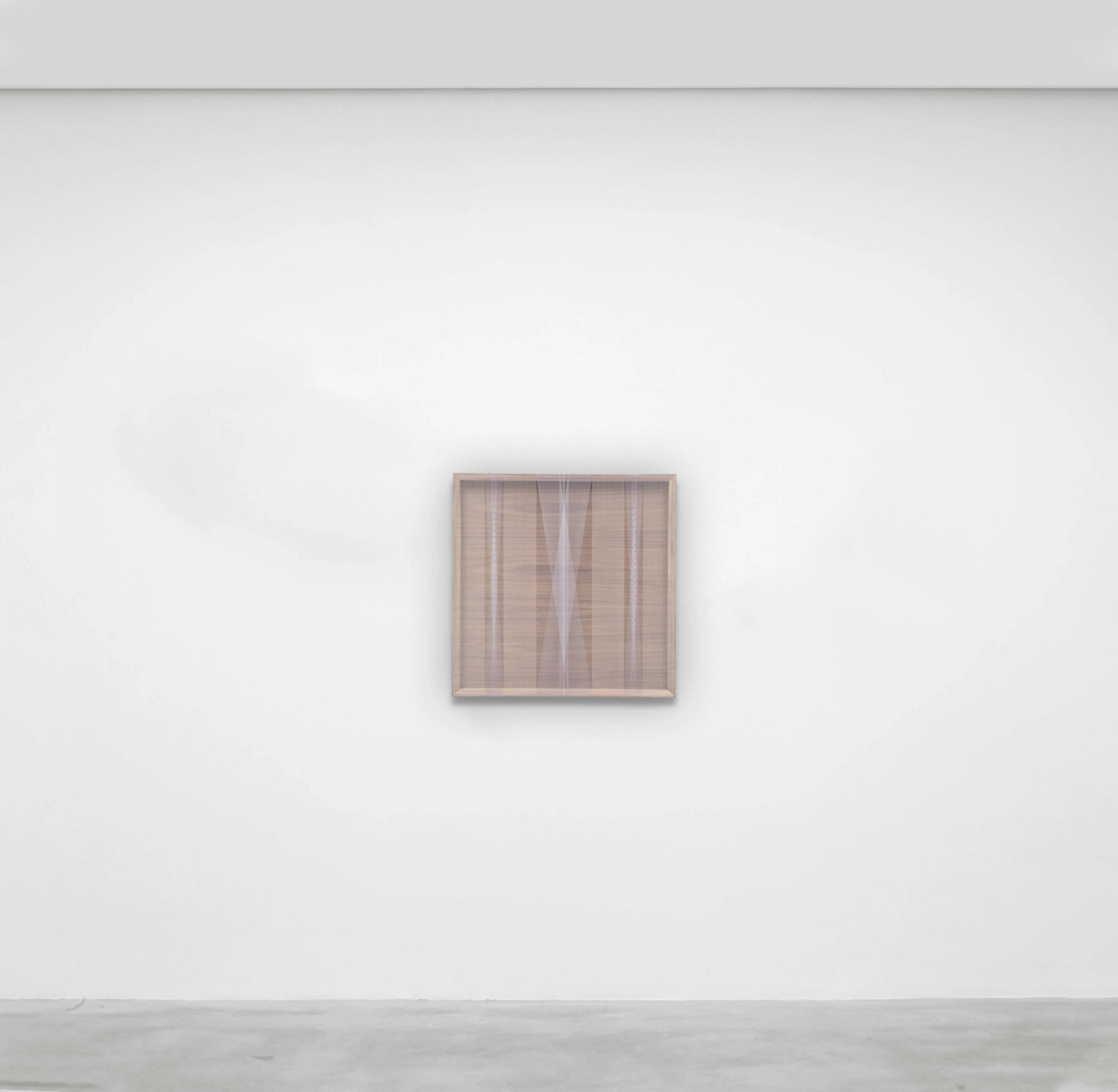 Untitled (white vertical axis with opal green), 2026 - Brian WILLS