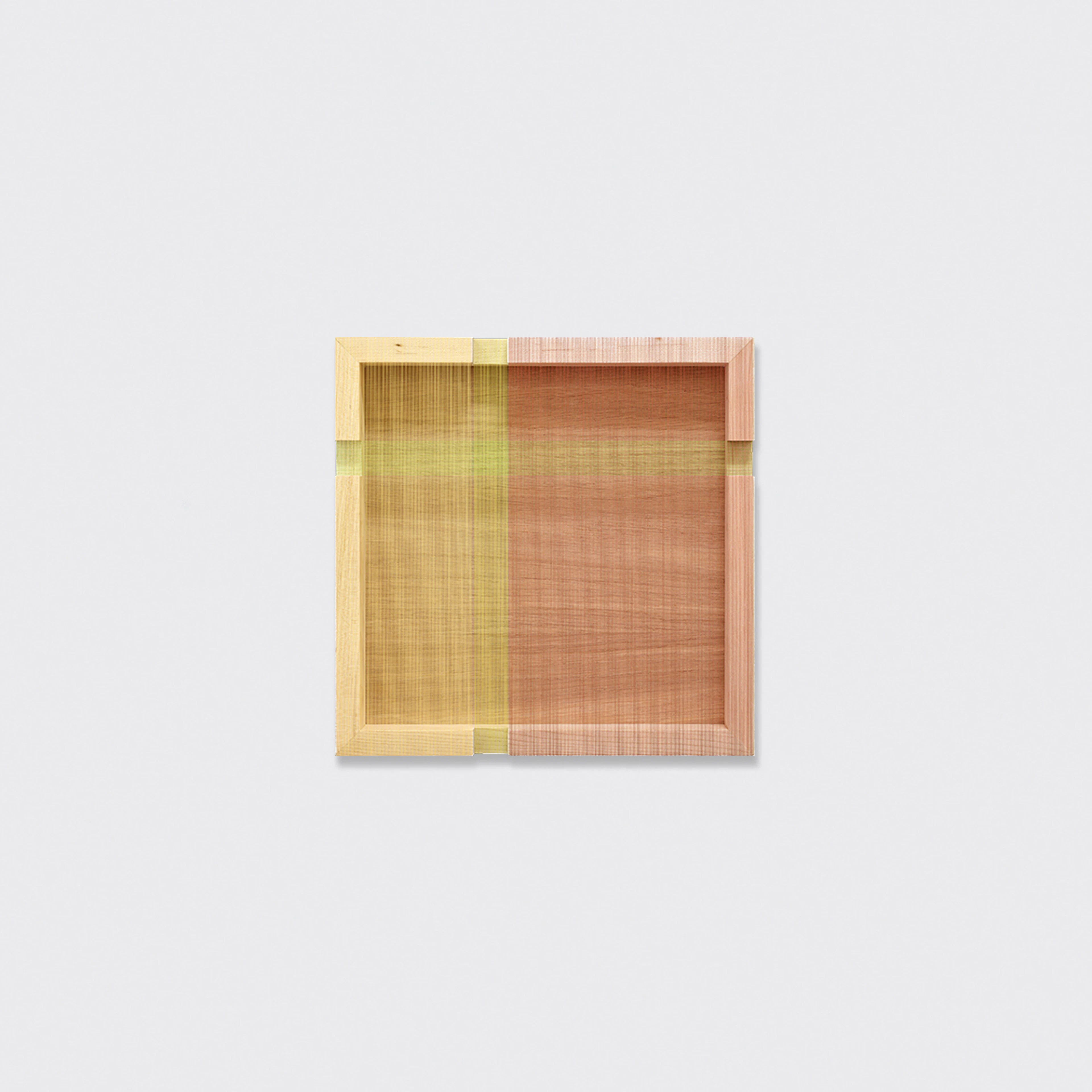 Untitled (green and yellow recessed), 2026 - Brian WILLS