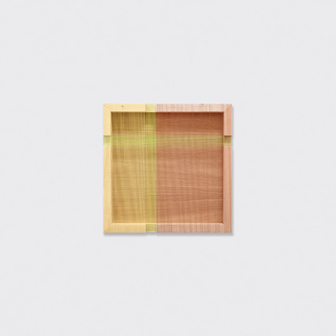 Untitled (green and yellow recessed), 2026 - Brian WILLS
