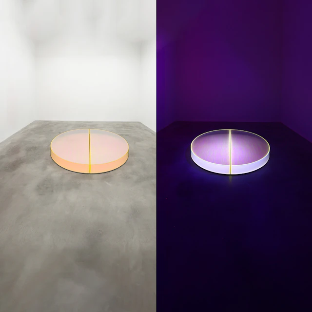 Colormirror innerlight orange grooves mieres, 2023 - Regine SCHUMANN