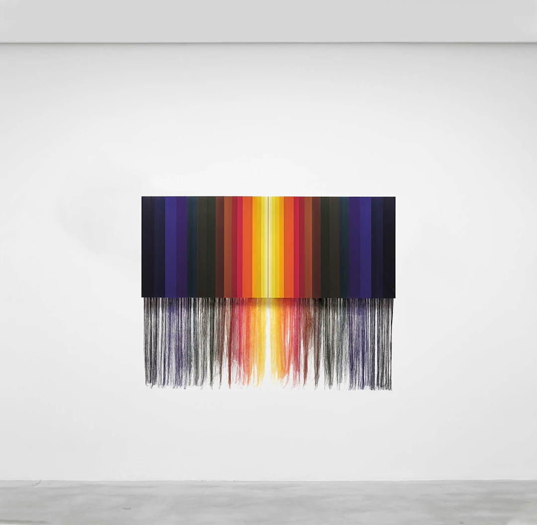 Untitled (spectral horizon, with thread), 2026 - Brian WILLS