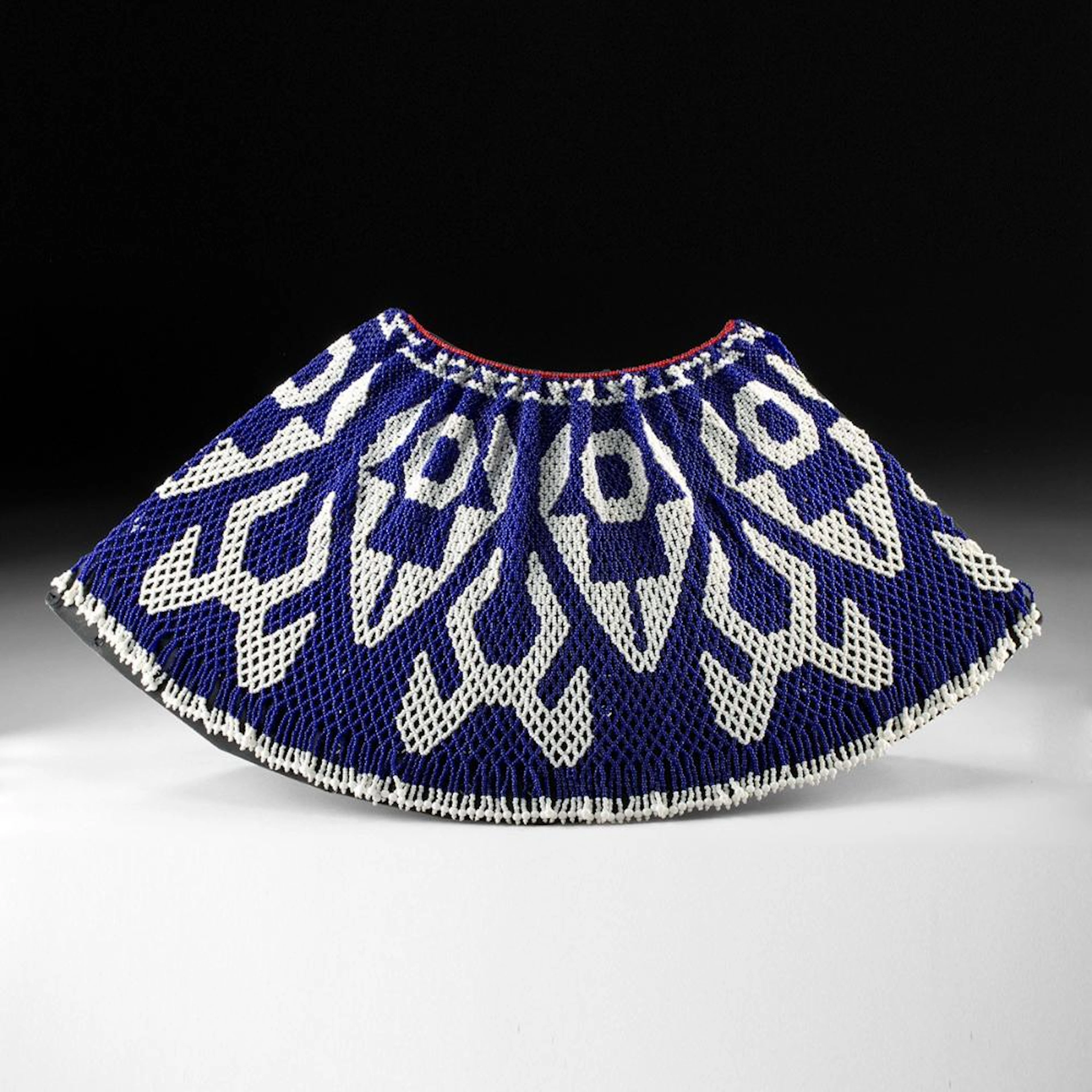 Mojave Netted Beadwork Collar, Glass Beads