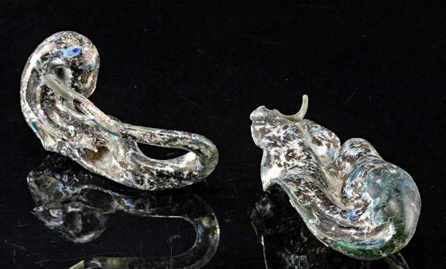 Ancient Roman Glass Slag - Byproducts of Glassblowing