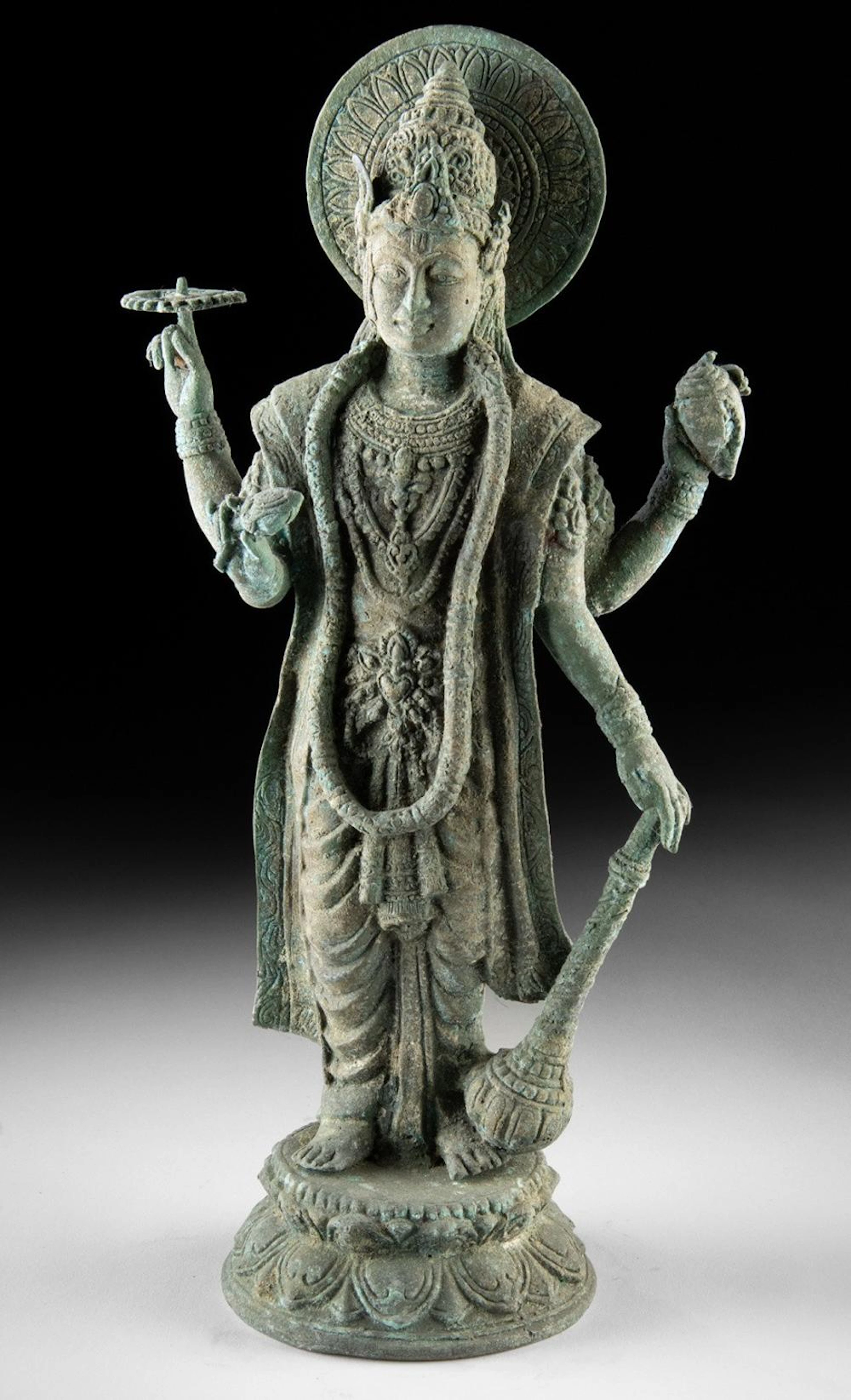 Majapahit Style Brass Vishnu, Indonesia