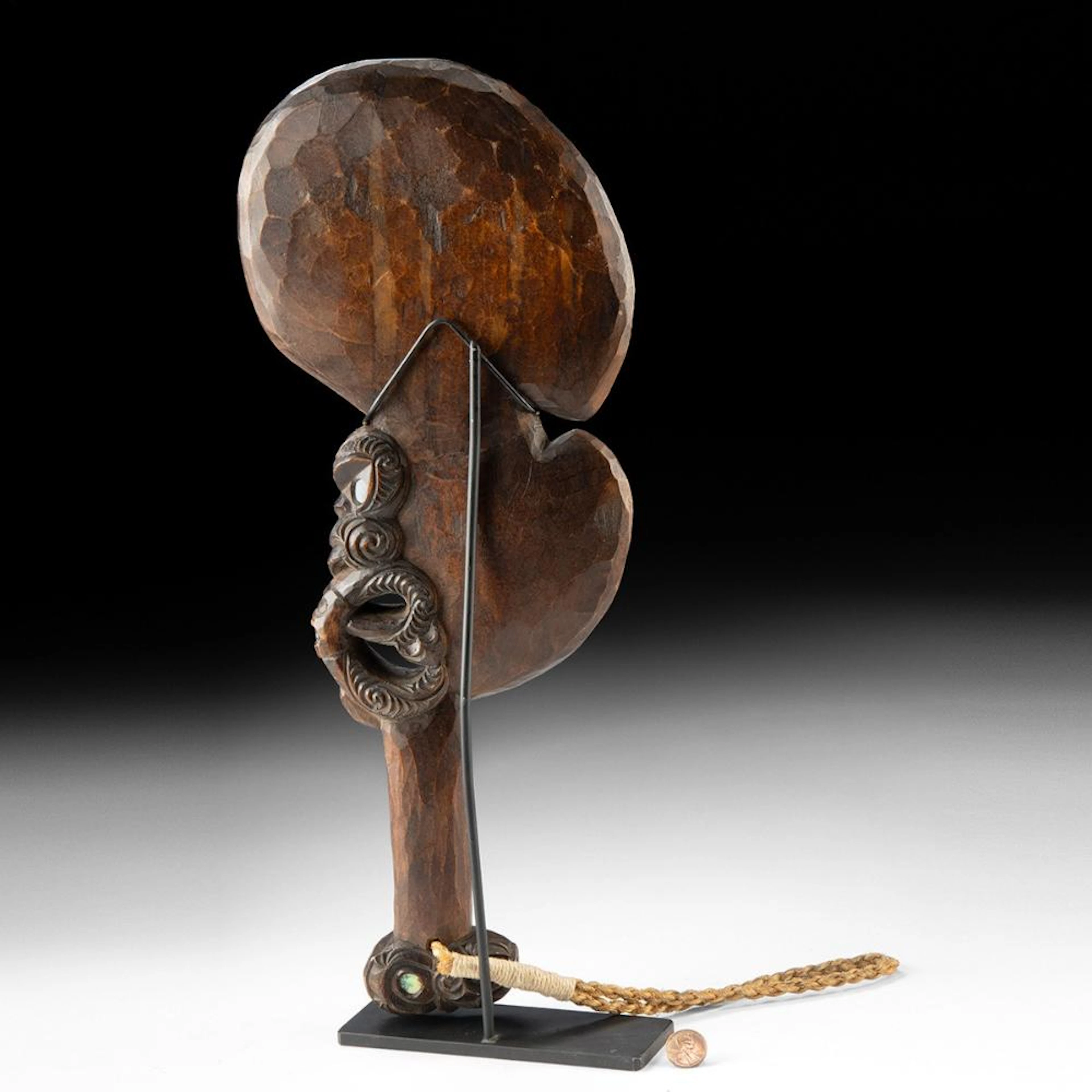 Ropata Davis Carved Maori Kotiate, Manaia Figure