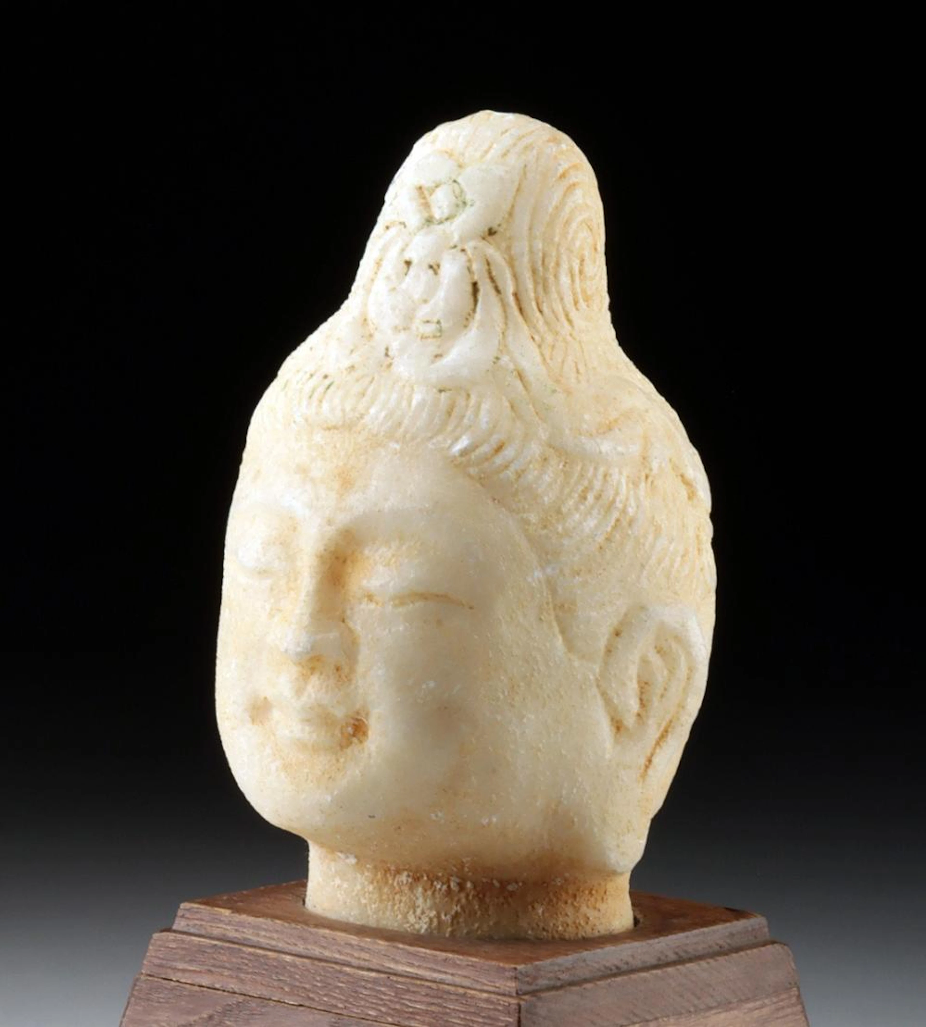 Qing Marble Head of Guanyin (Bodhisattva of Mercy)