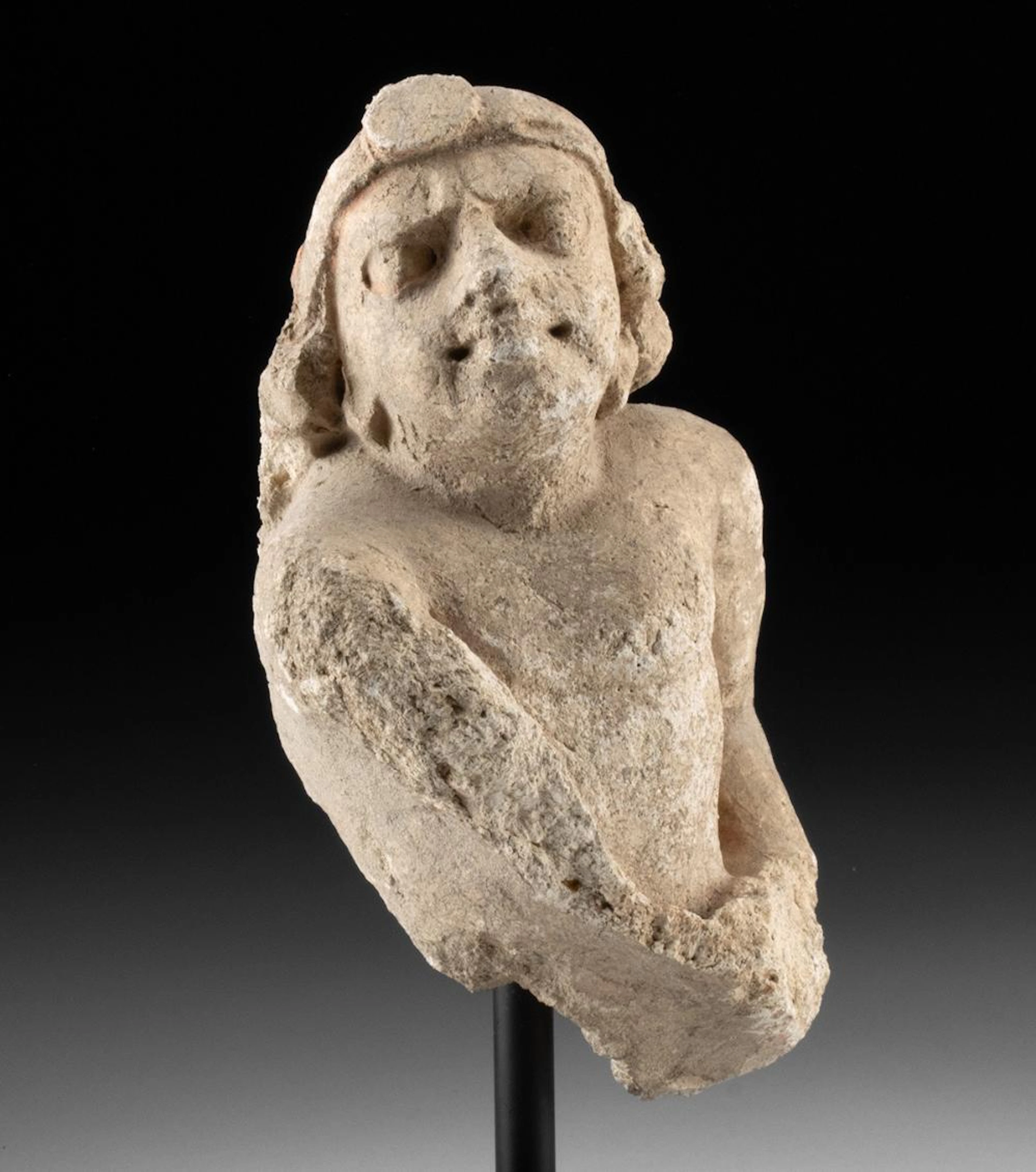 3rd C. Gandharan Plaster Bust of a Male Figure