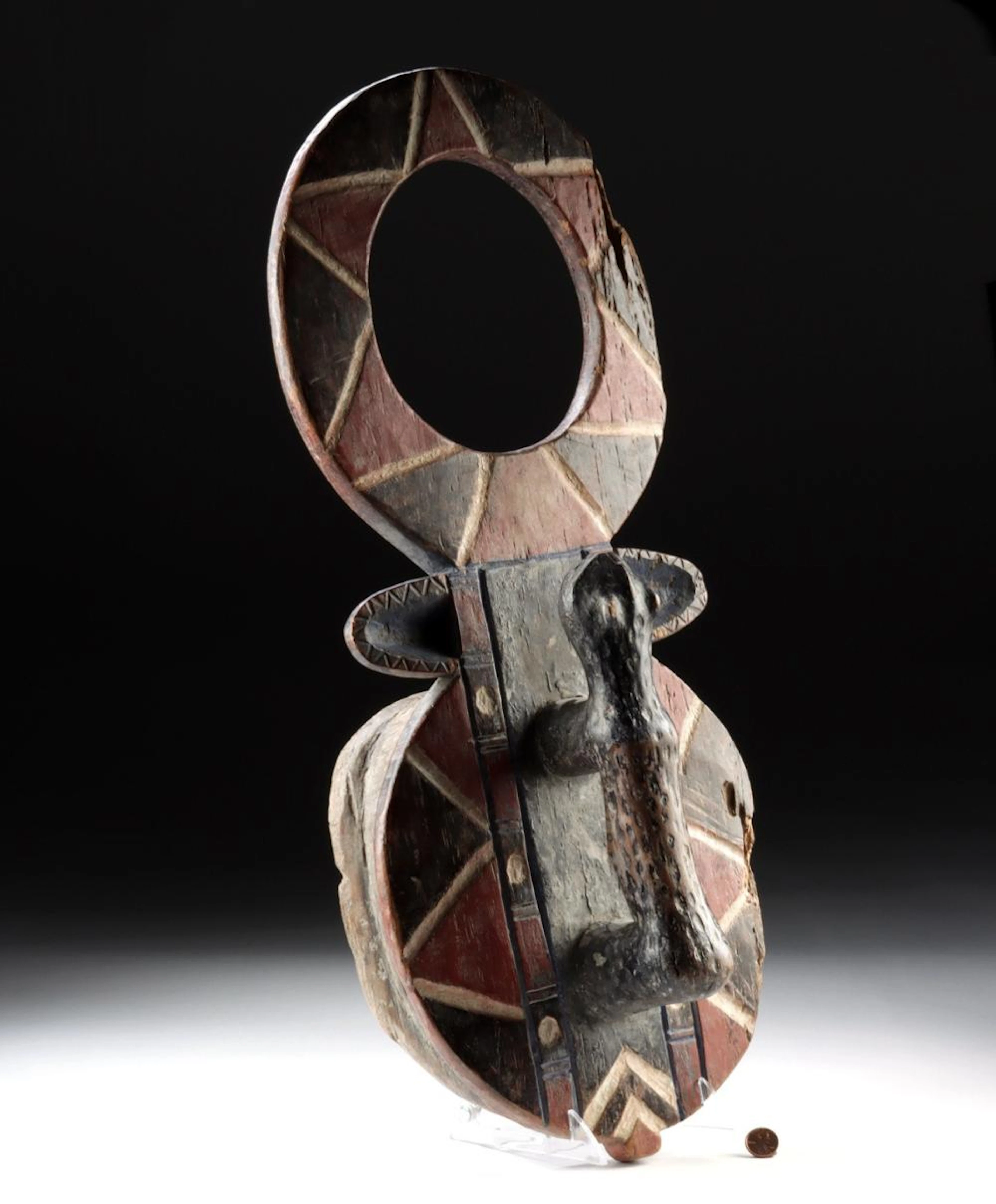 West African Polychrome Wood Bush Cow Mask