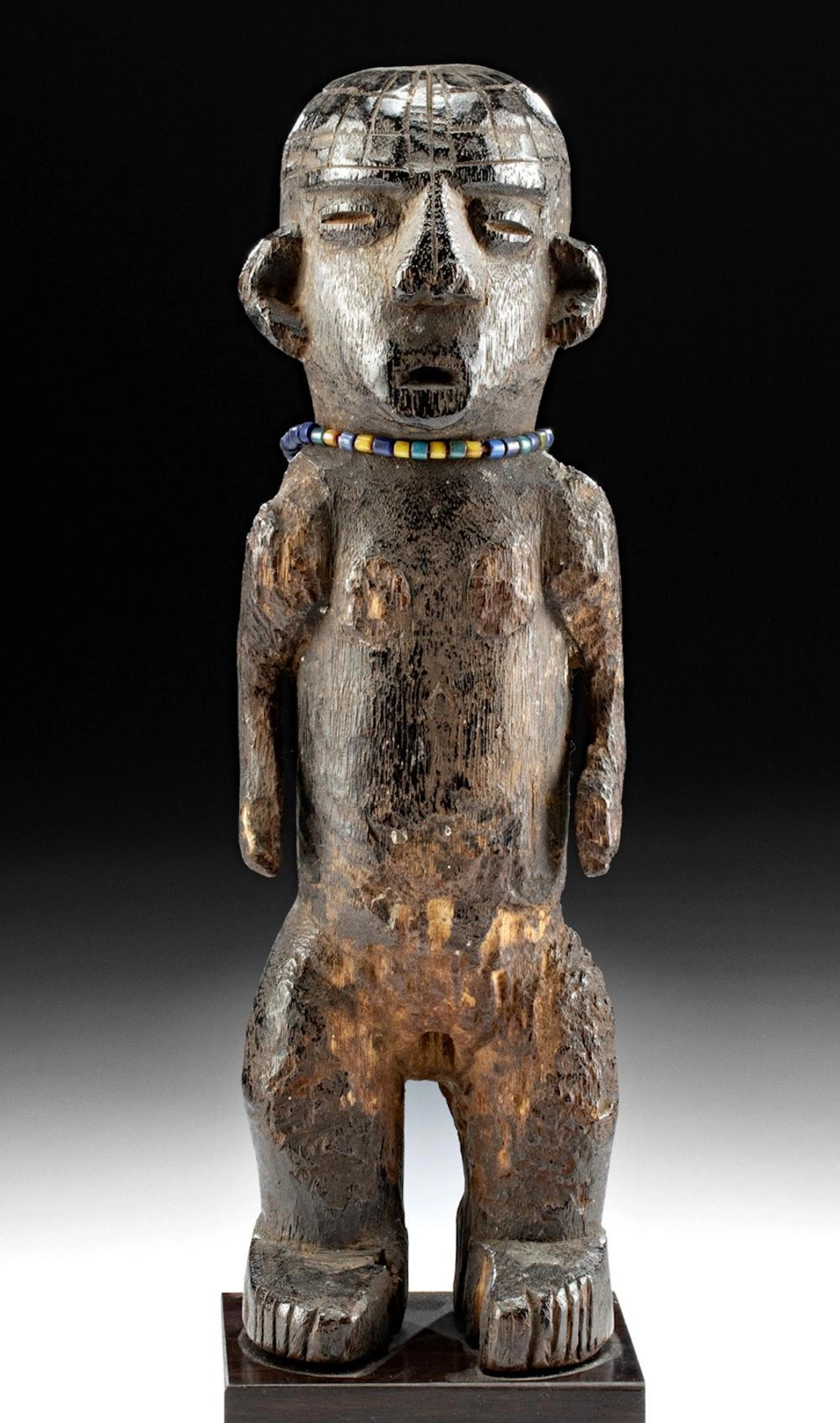 19th C. African DRC Effigy Figure Nude Female