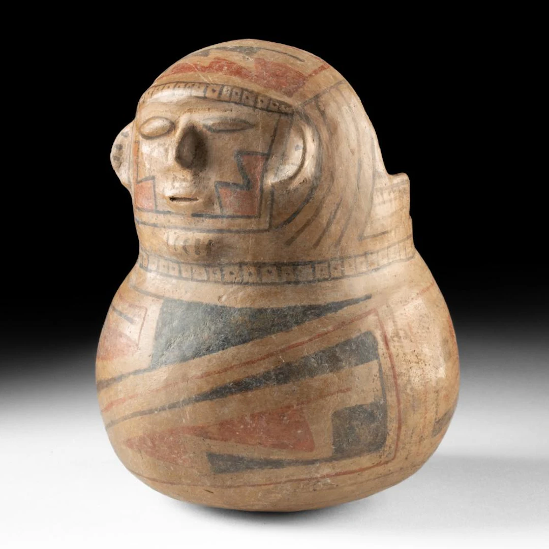 Ancient Casas Grandes Polychrome Human Effigy Jar