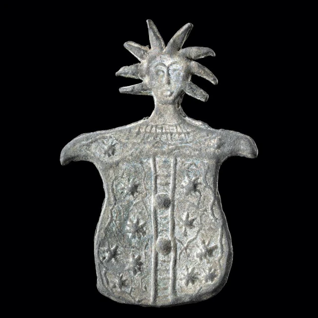 19th C. English Lead Billy and Charley Figure - Spiked Crown