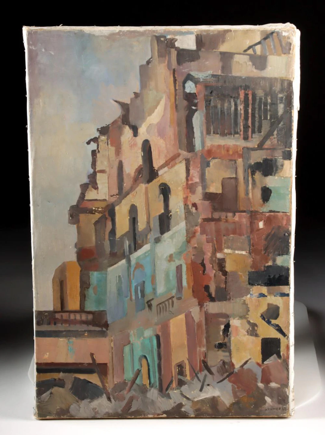 Edith Kramer Painting "Exposed Exterior" (1960)