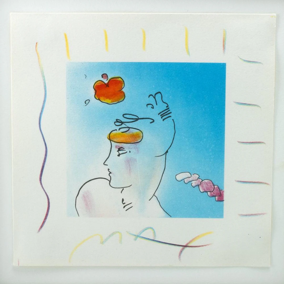 Peter Max Mixed Media Lithograph, "Zoople," Hand-Painted, Signed