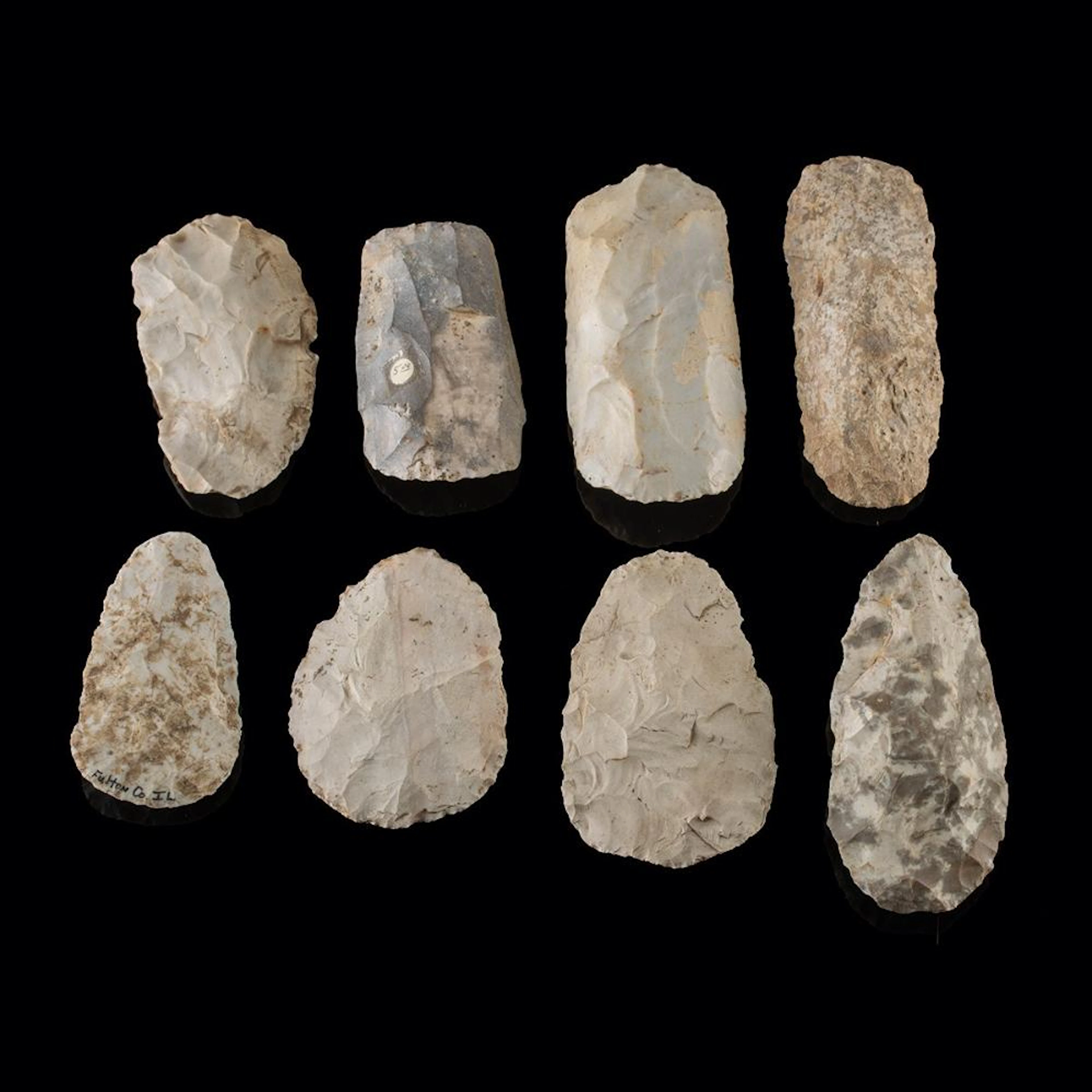 Eastern Woodland Stone Hand Blades, Set of 8, Illinois/Missouri