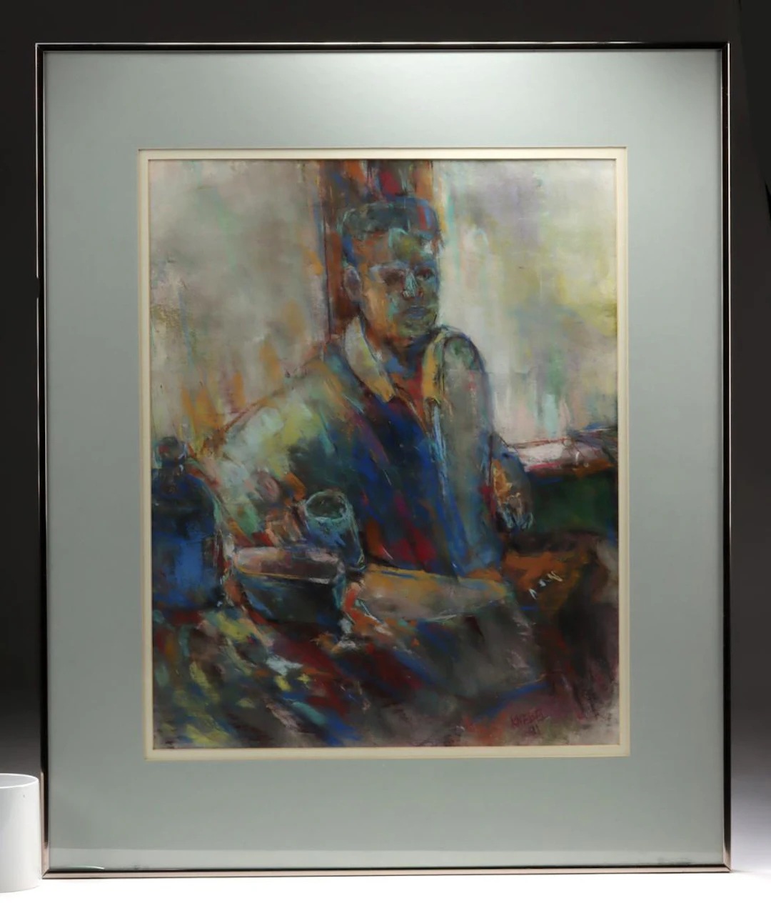 Arthur Knebel Pastel "Traveler" (1991)