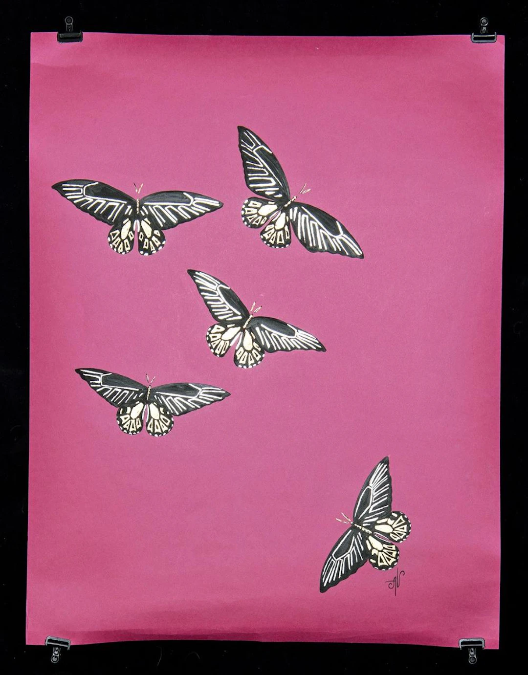 Alena Vavilina Mixed Media "Butterflies Series #8"