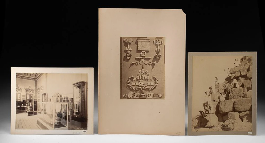 19th C. Egyptian Albumen Prints, Group of 3 - Sebah, Delie & Bechard, Zangaki