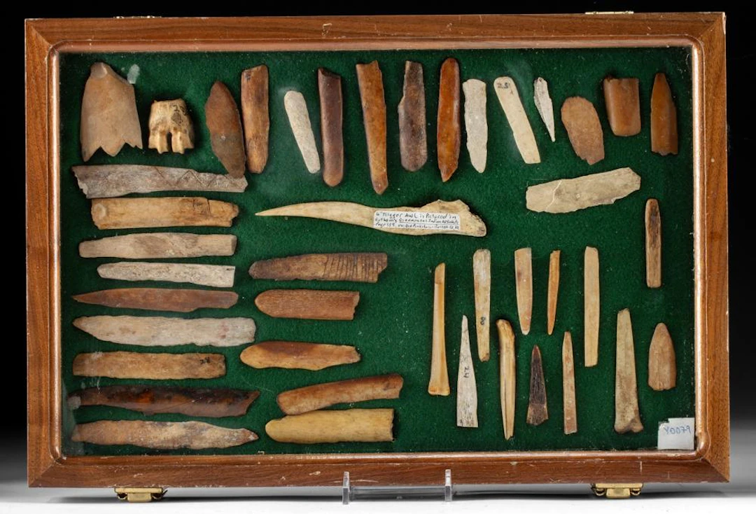 Native American Archaic-Woodlands Bone Tool Collection