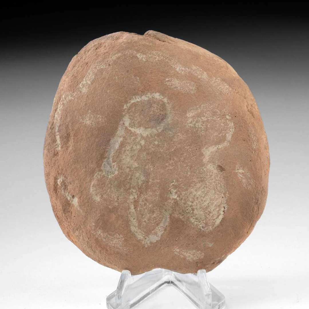 Chumash Carved Charm Stone - Two-Faced Effigy Totem
