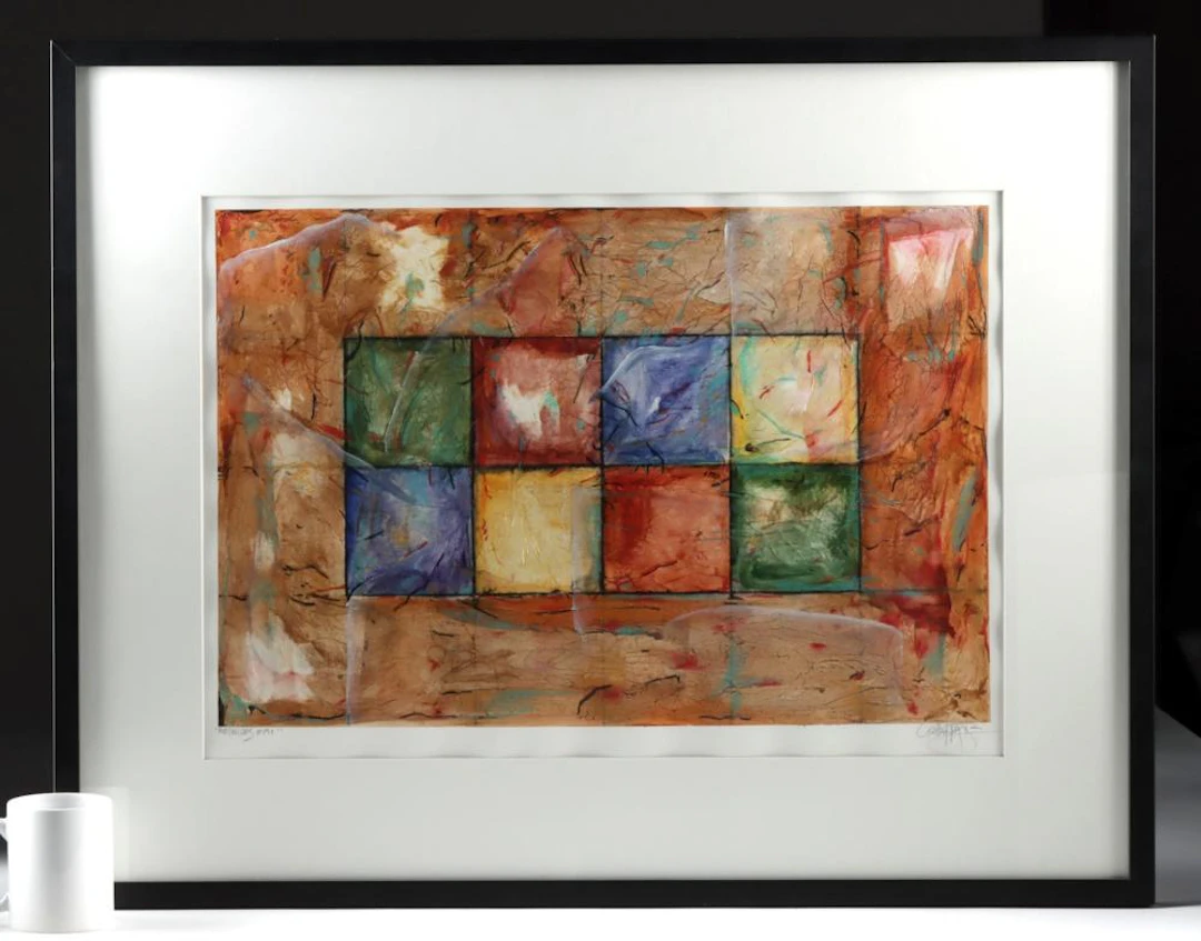 Cecilia Mayr Mixed Media Painting - "Mosaicos #M1"