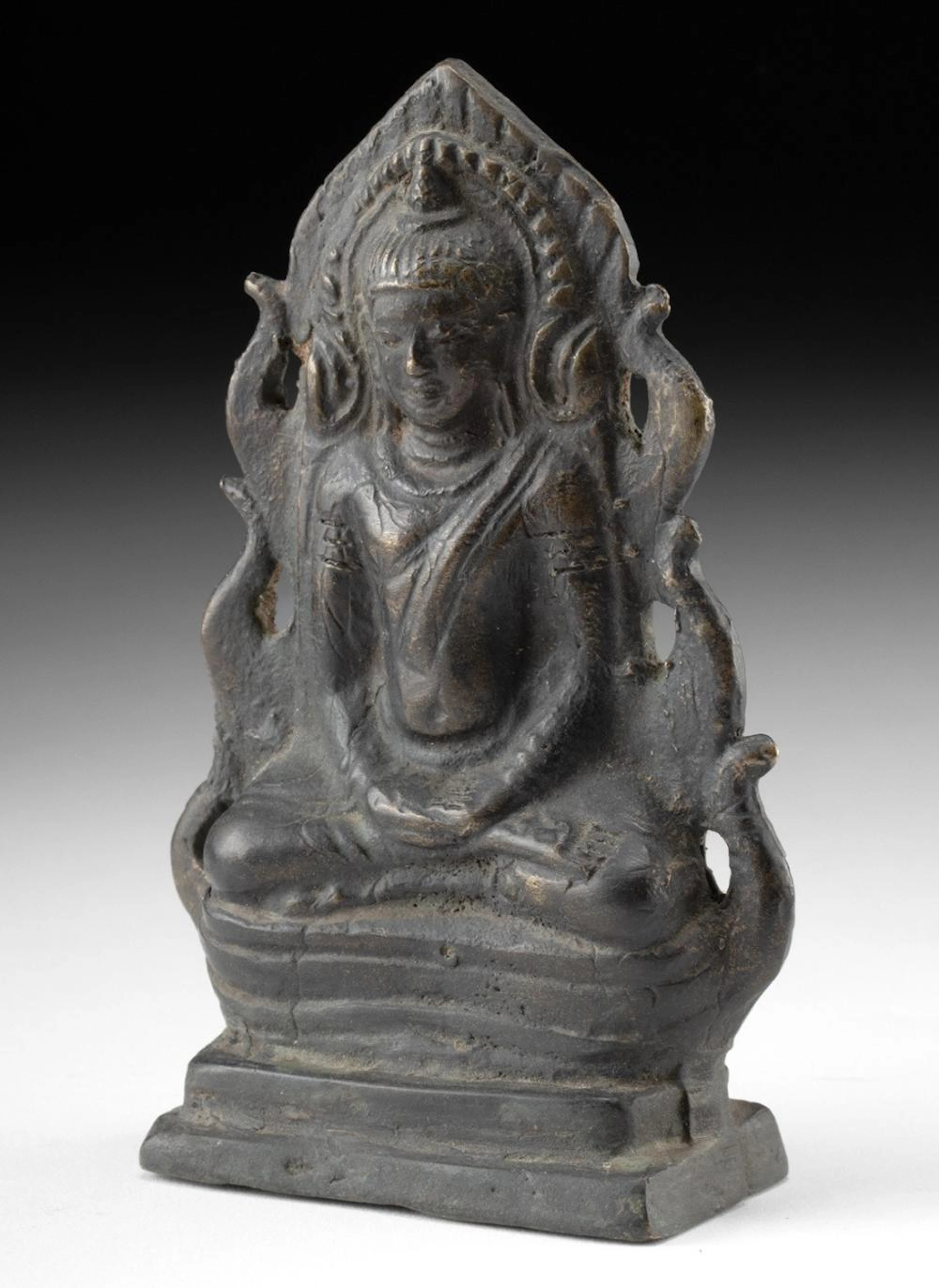 Thai Cast Brass Buddha Statue, Lopburi Style