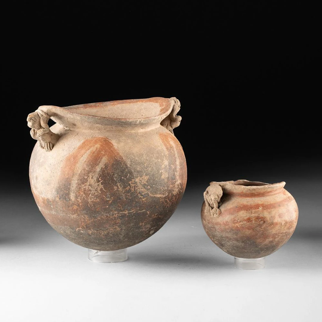 Two Gran Chiriqui Bichrome Pottery Jars