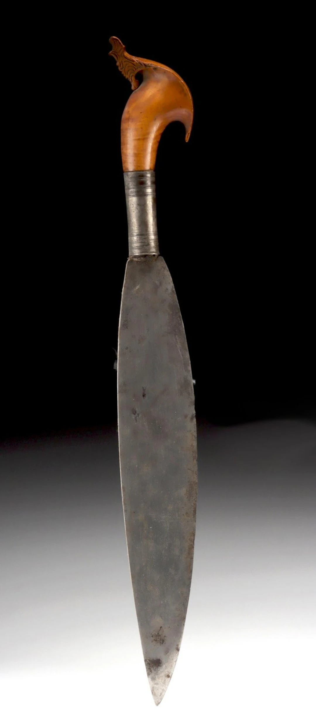 19th C. Filipino Barong Sword w/ Silver Ferrule