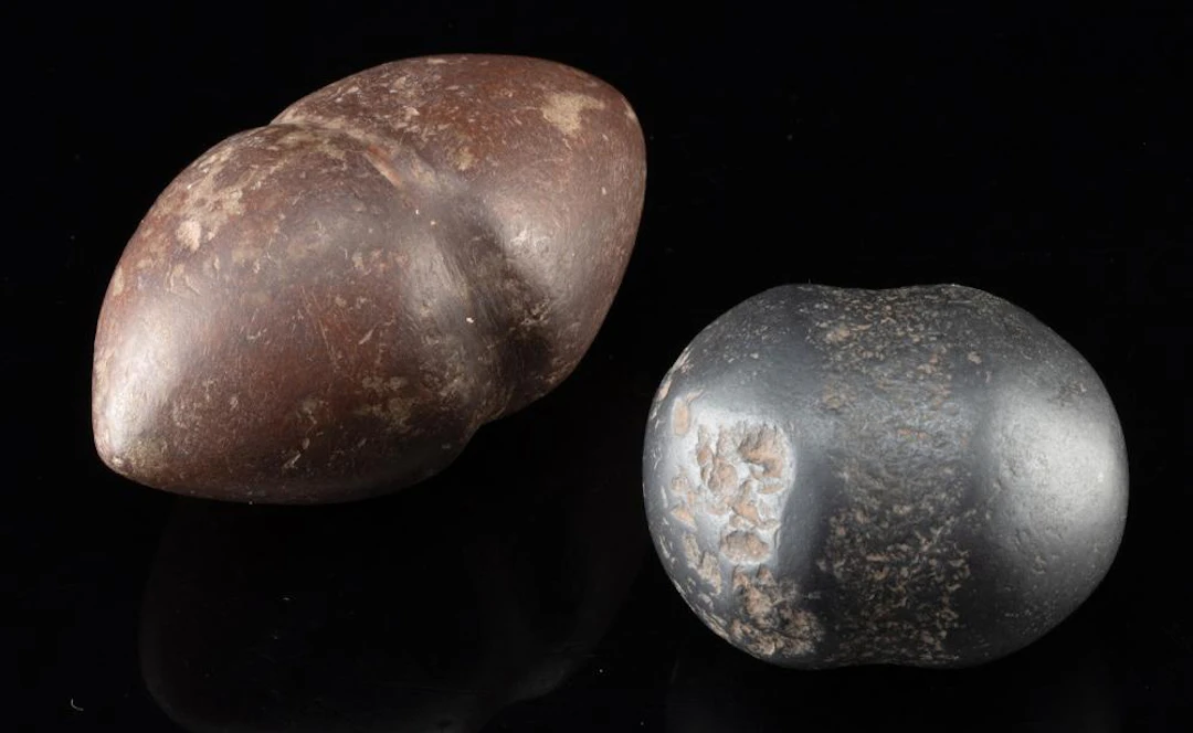 Two Grooved Stone Maul Heads | Pre-Columbian Peru and Plains Tribes
