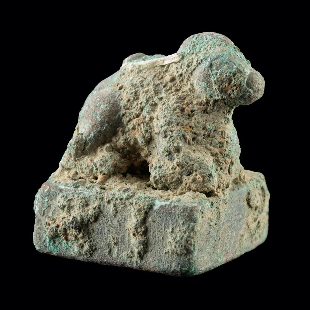 Han Dynasty Bronze Personal Seal (Yin), Ram Figure