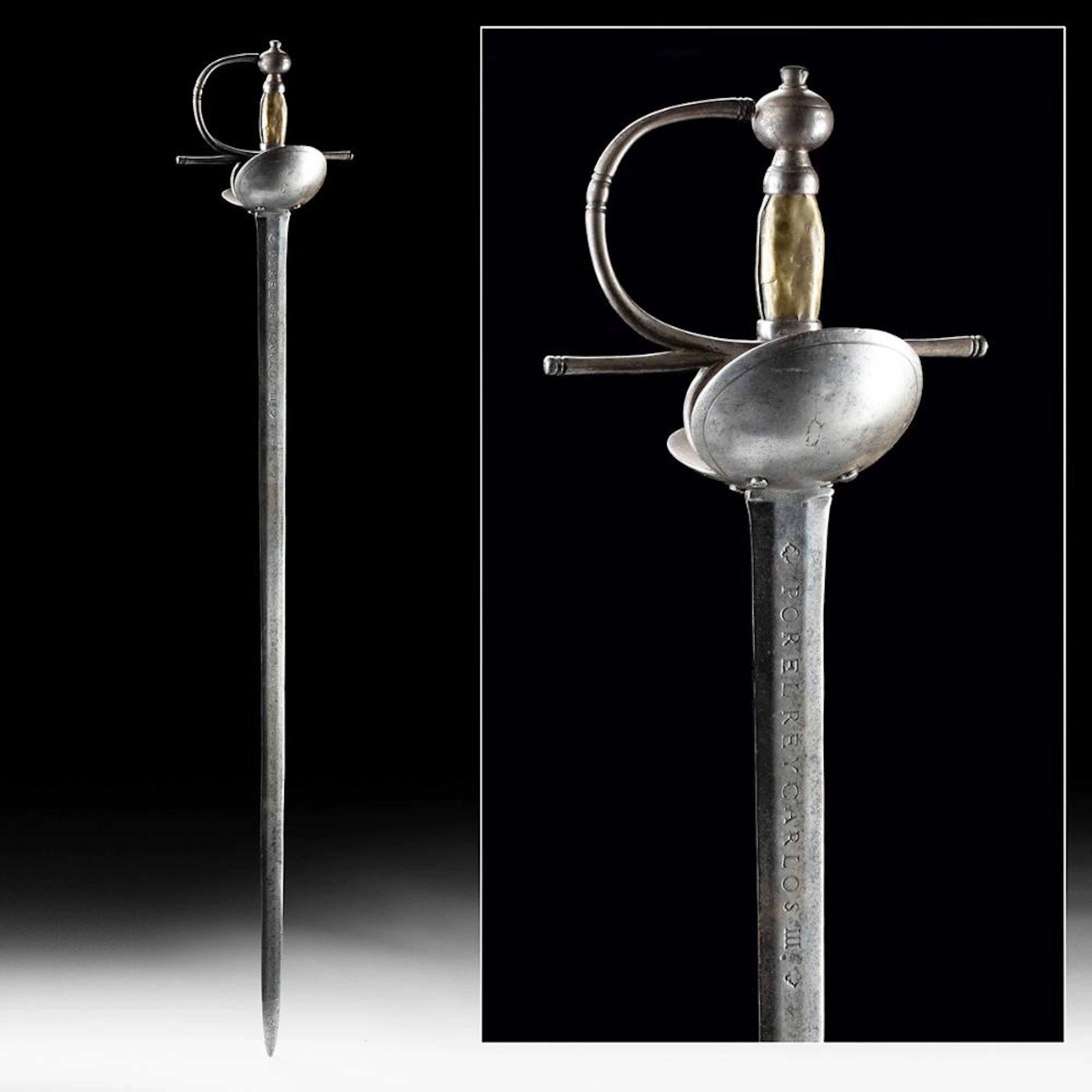1776 Spanish Toledo Cavalry Sword, Carlos III, Real Fábrica