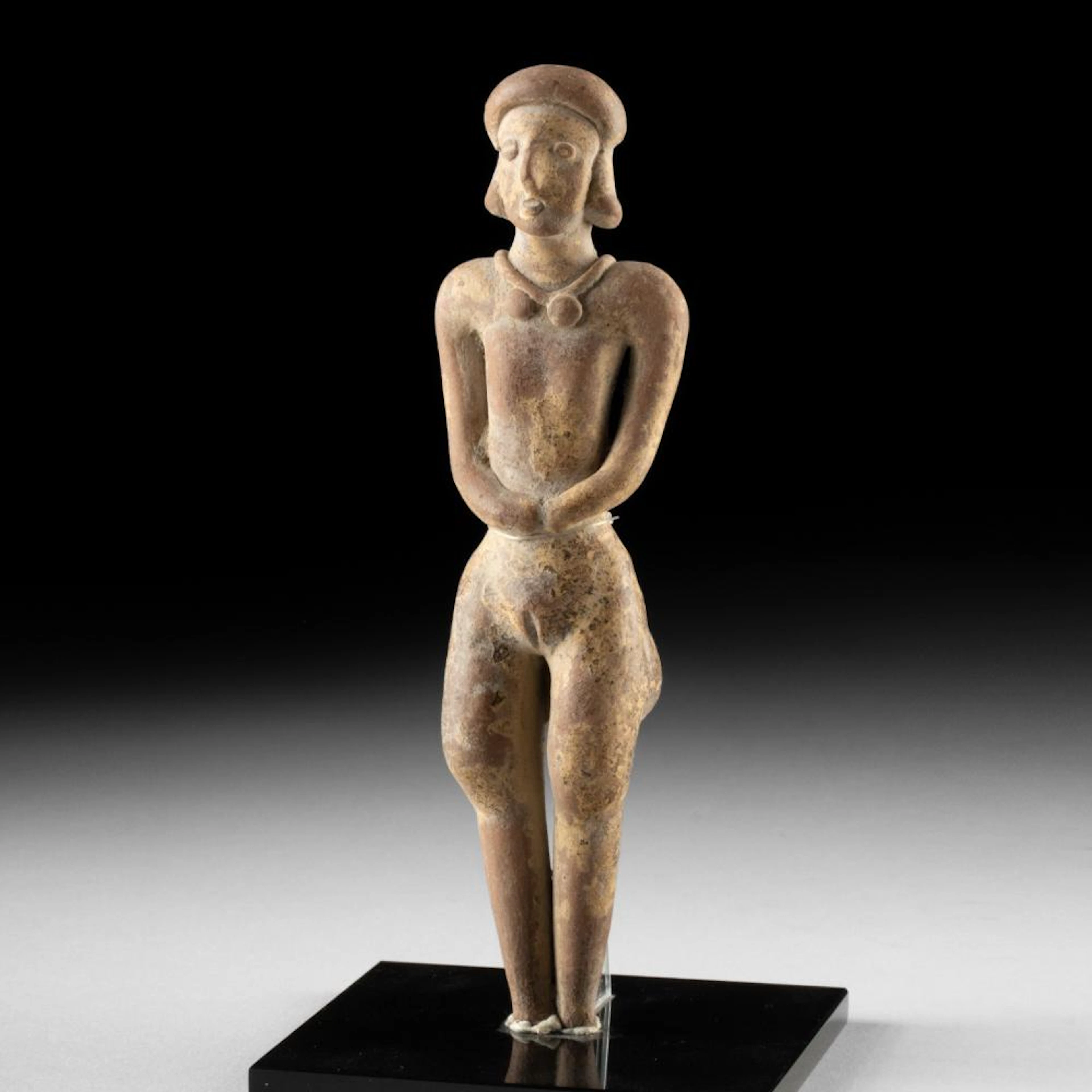 Colima Pottery Standing Nude Female Figure