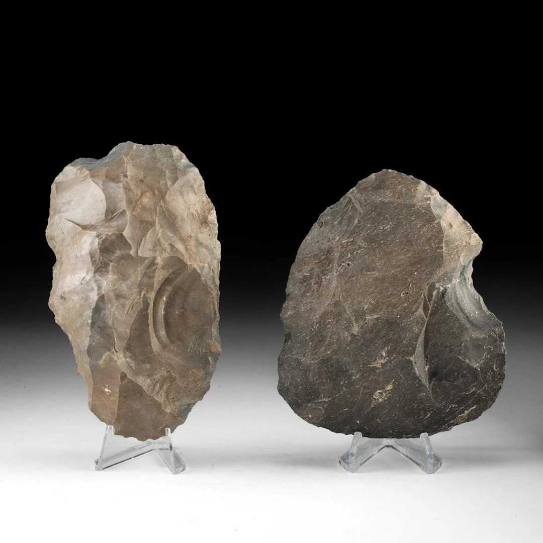 Two Native American Hopewell Chert Cache Blades, Illinois